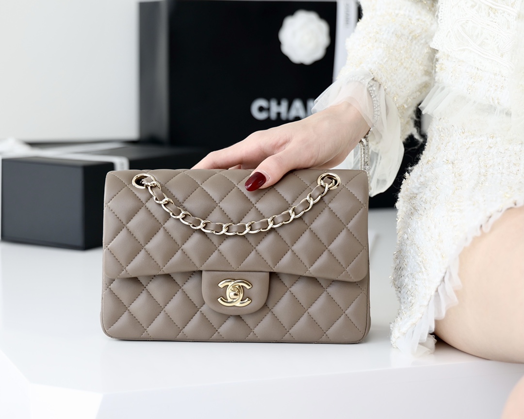 Ch@nel Flap Bag-Lambskin-23CM