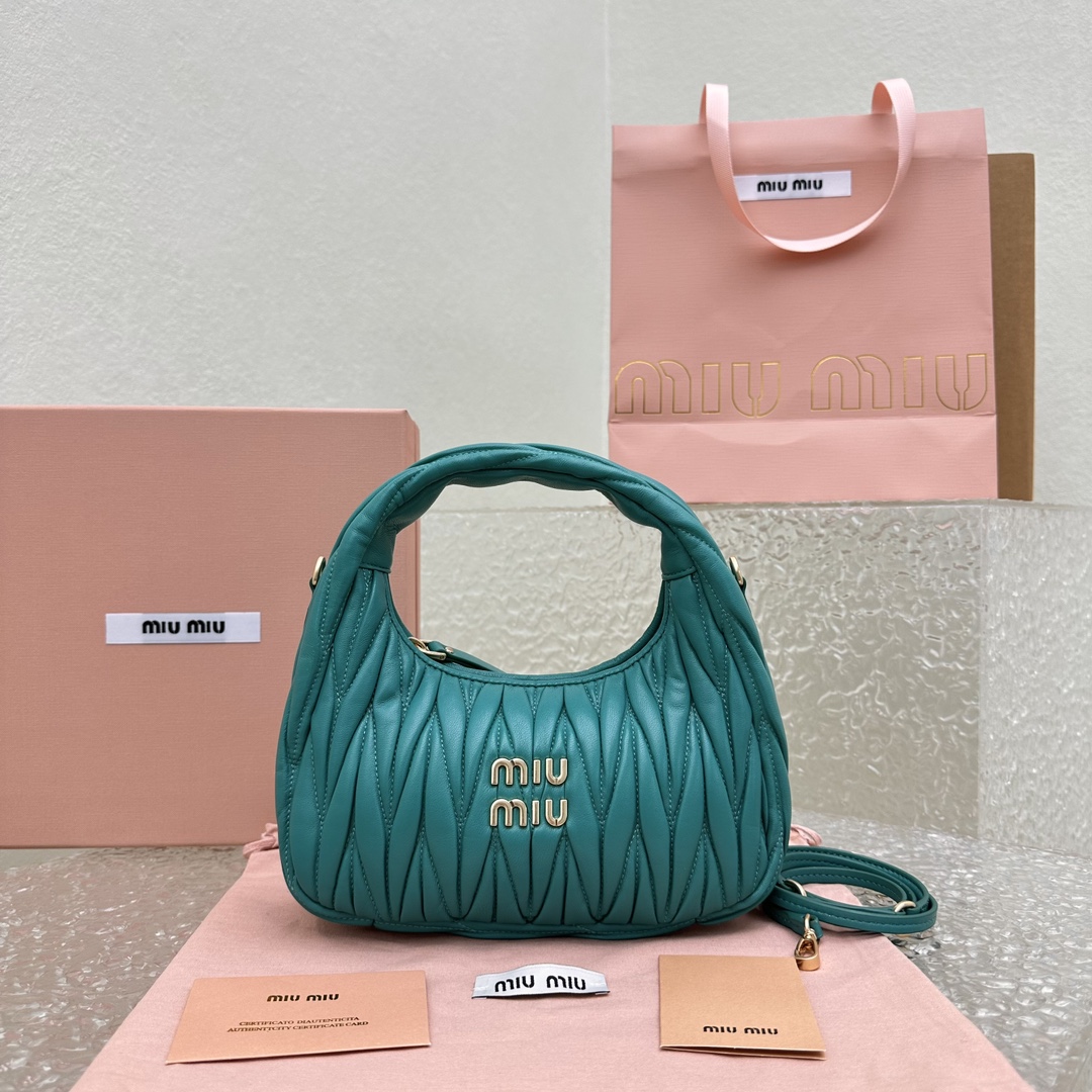 MiuMiu Wander Hobo Bag-20*6*17CM