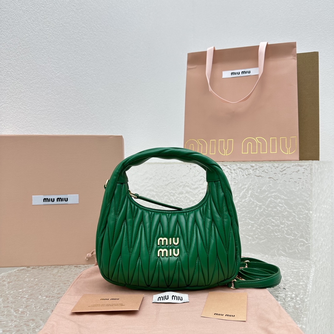 MiuMiu Wander Hobo Bag-20*6*17CM