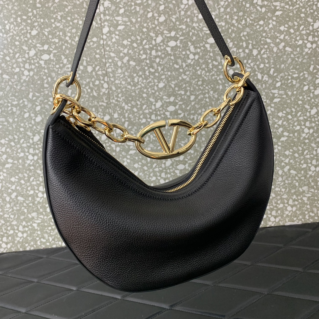 Valentino Garavani Vlogo MoonHobo Tote-29x23x11CM
