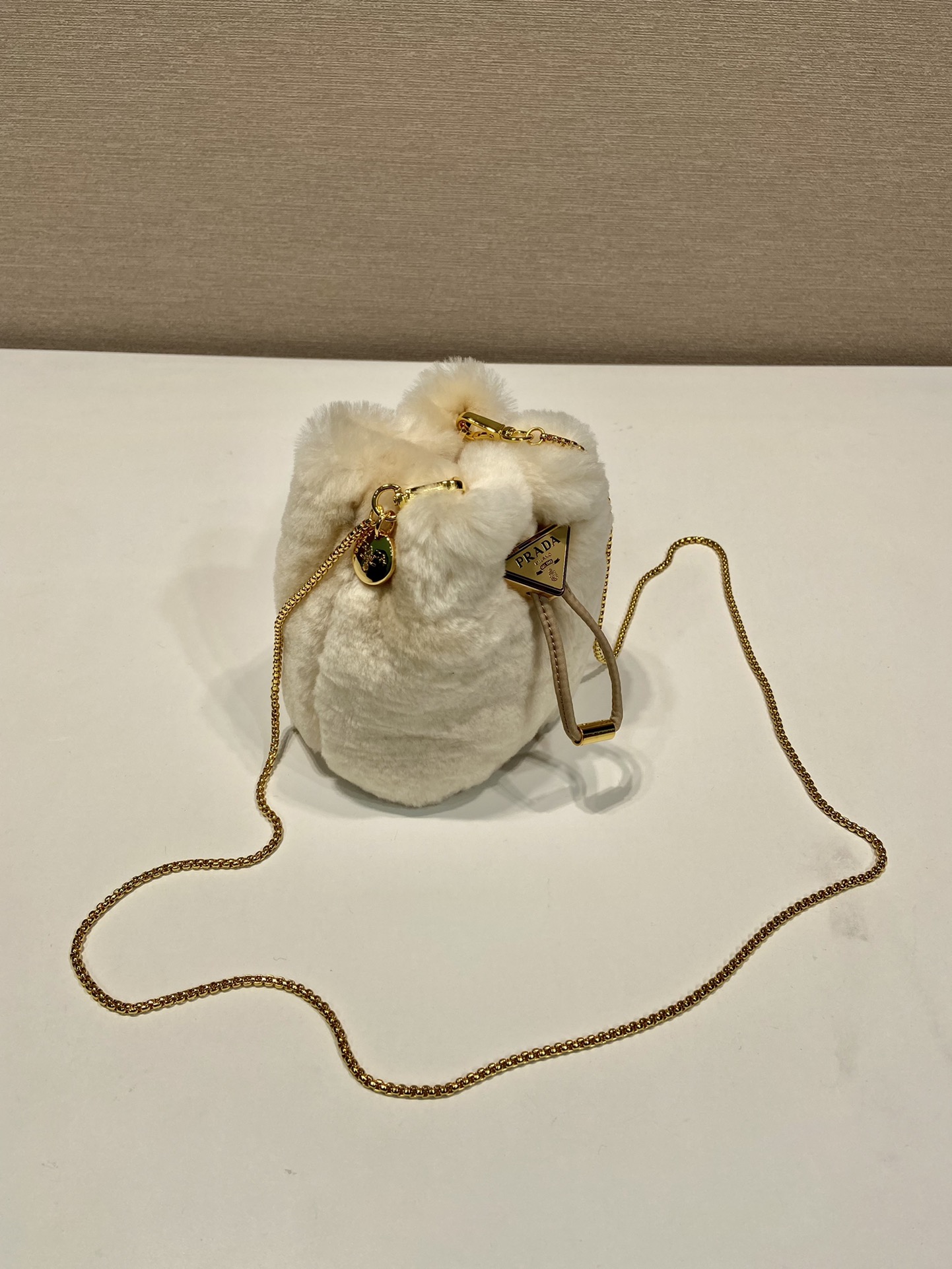 Pra*a woolen bucket 1nr016 bag-9*9.5*6cm