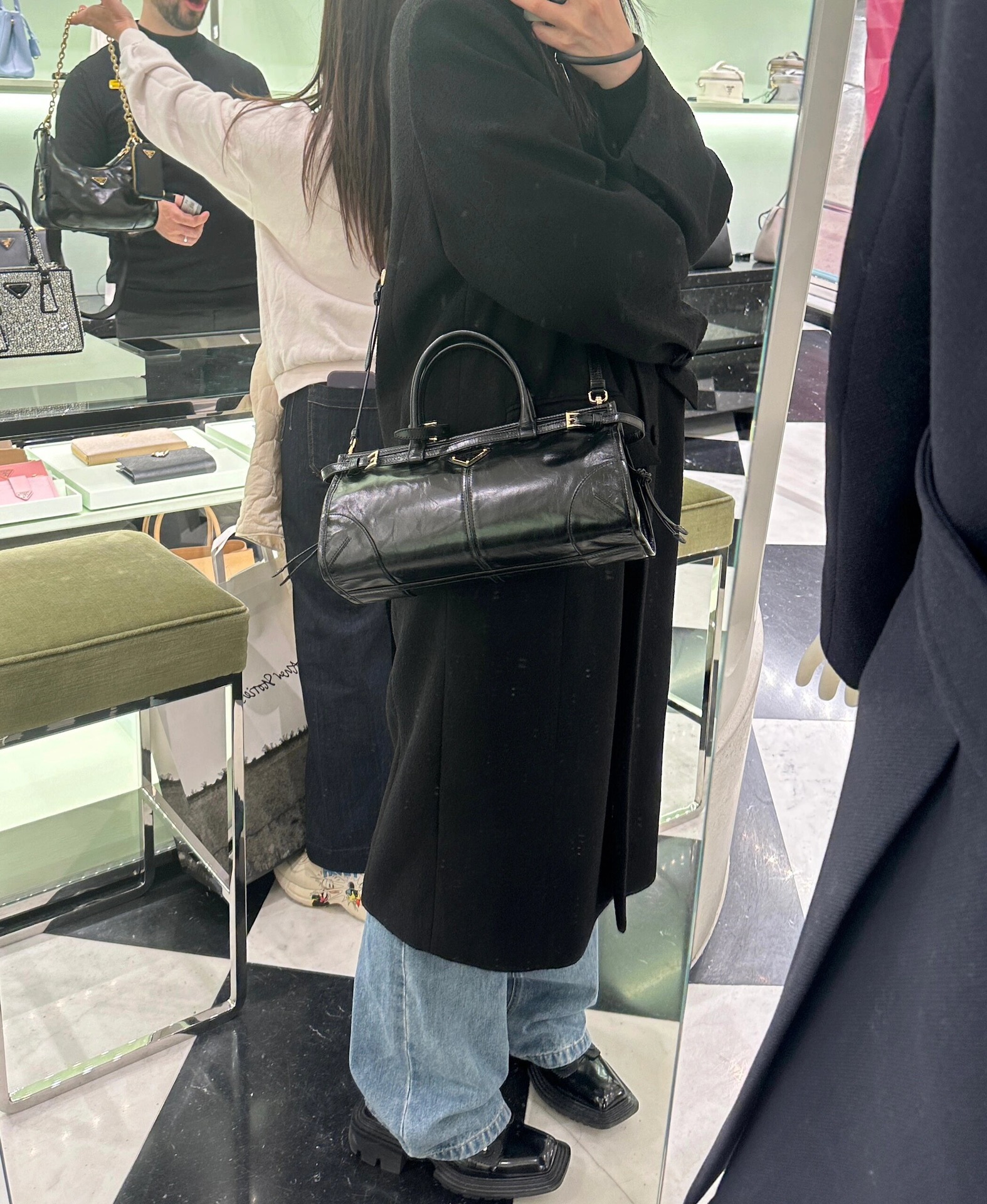 Pra*a 1ba426a lussol vintage tote-32*15.5*12cm