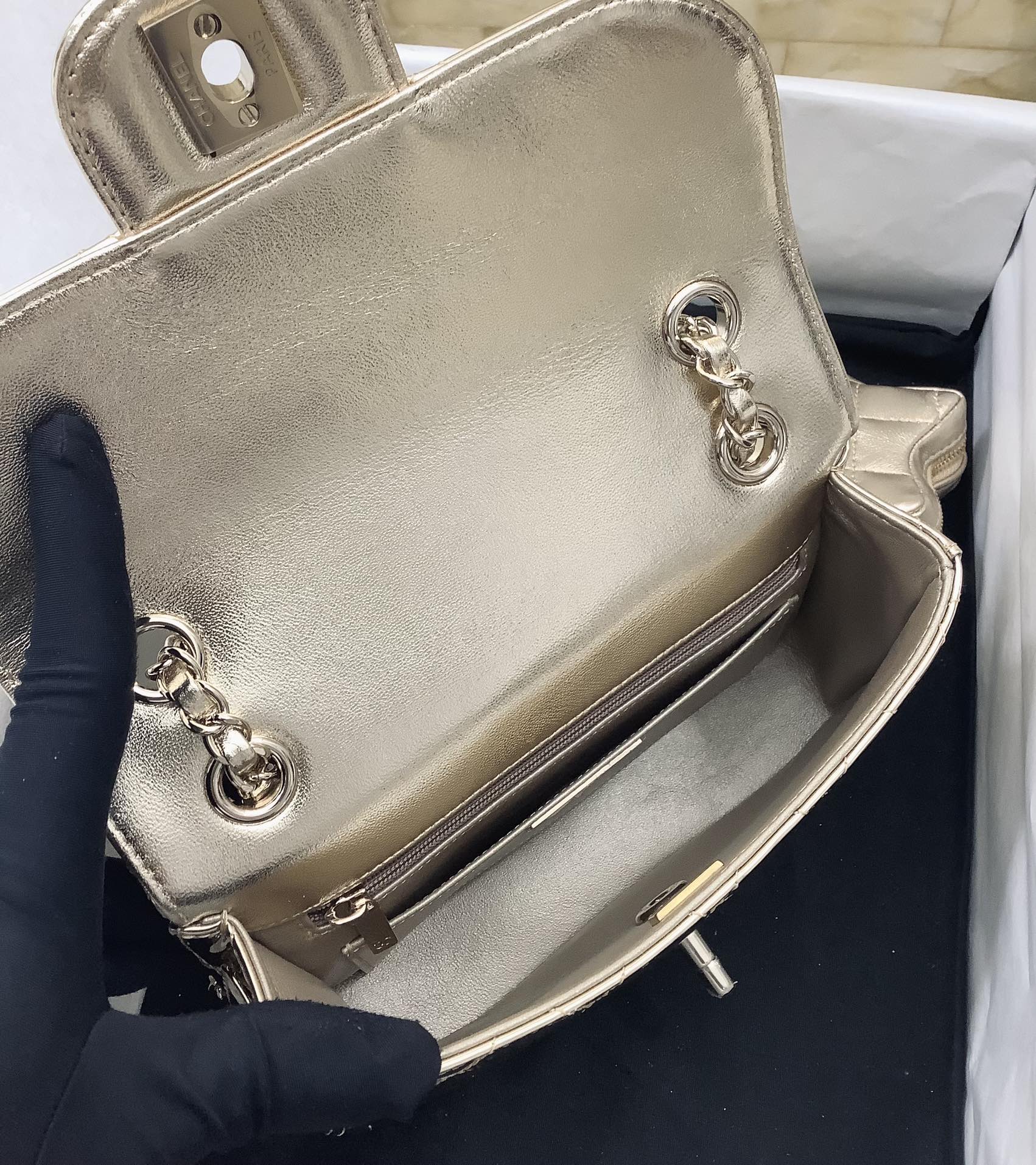 Ch@nel 2024SS Mini Flap Bag & Star Coin Purse-20*15*4CM