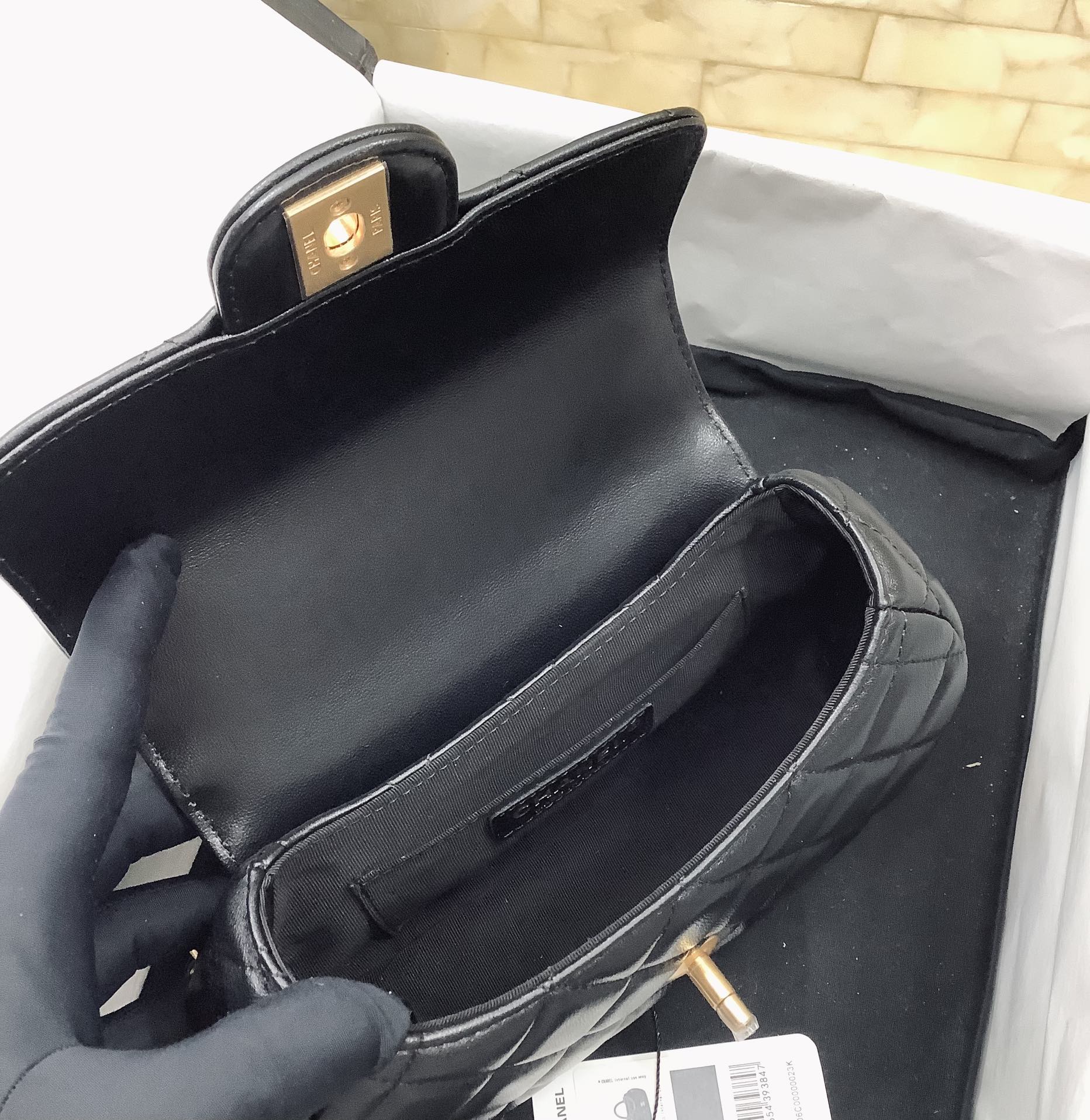 Ch@nel 2024SS Grip Mini Bag-11.5*20.5*5.5CM