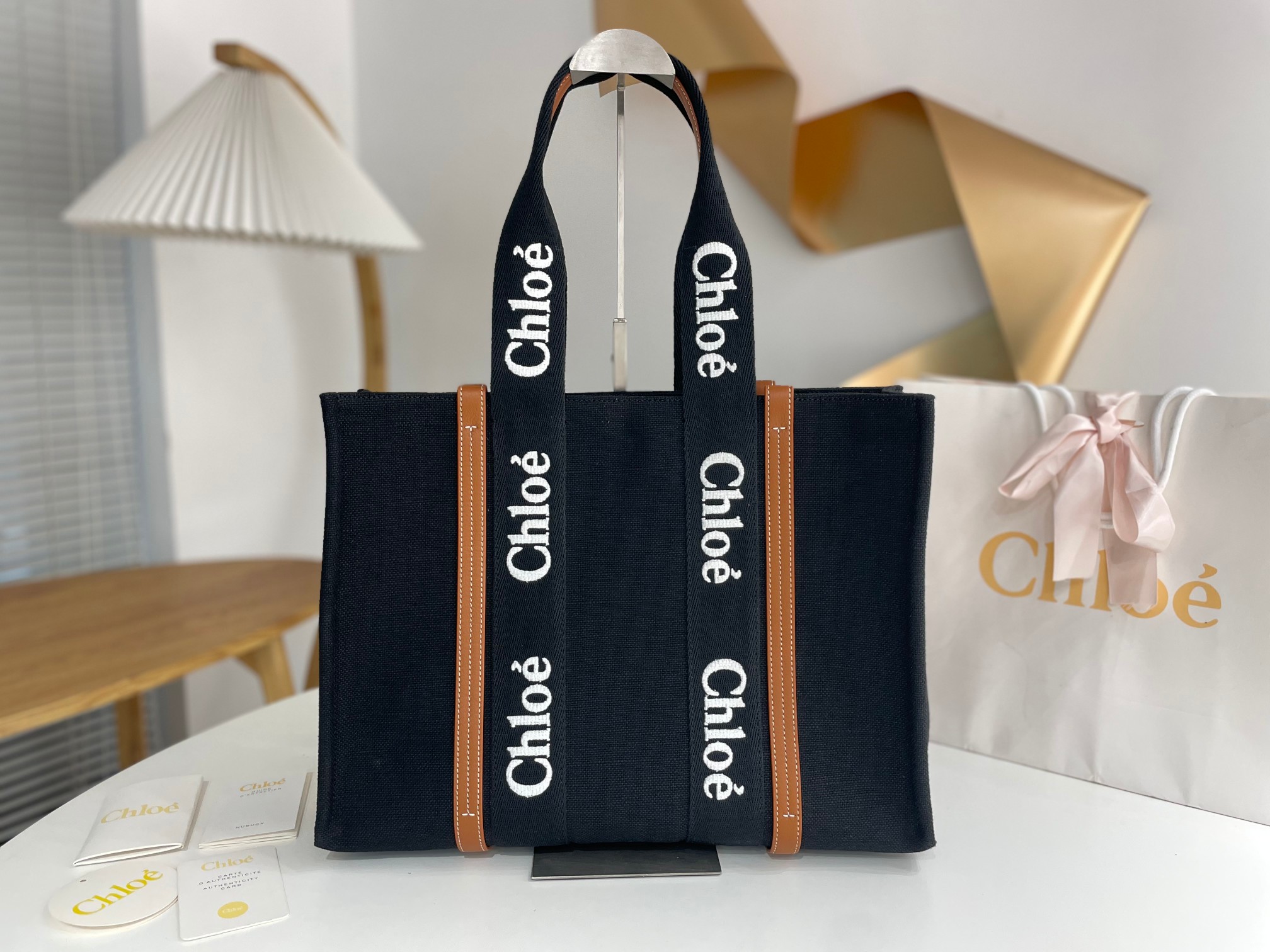Chloe Woody Tote Bag