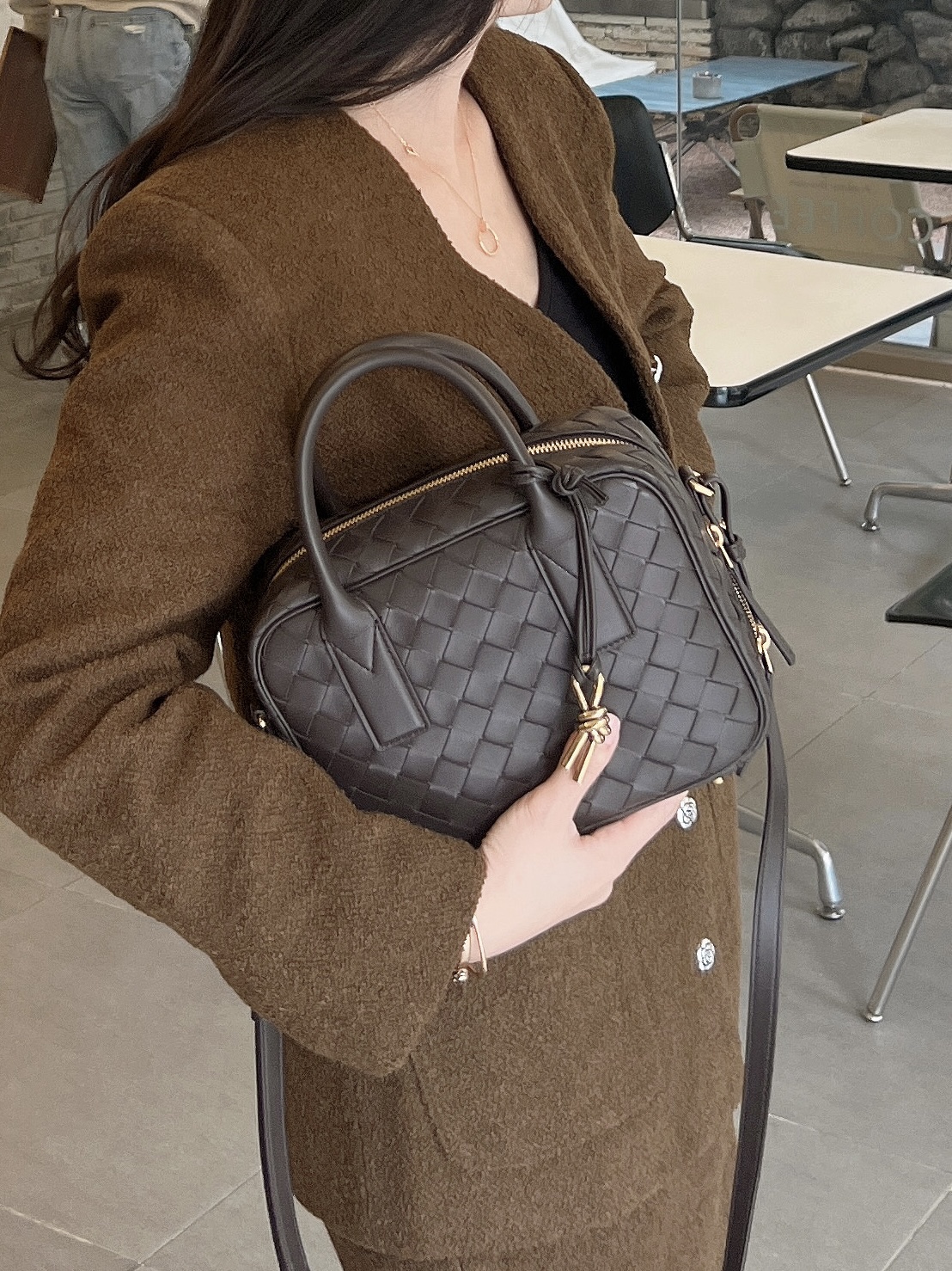 Bo*te*ga ve*ne*ta getaway bag-23.5x17.5x9cm