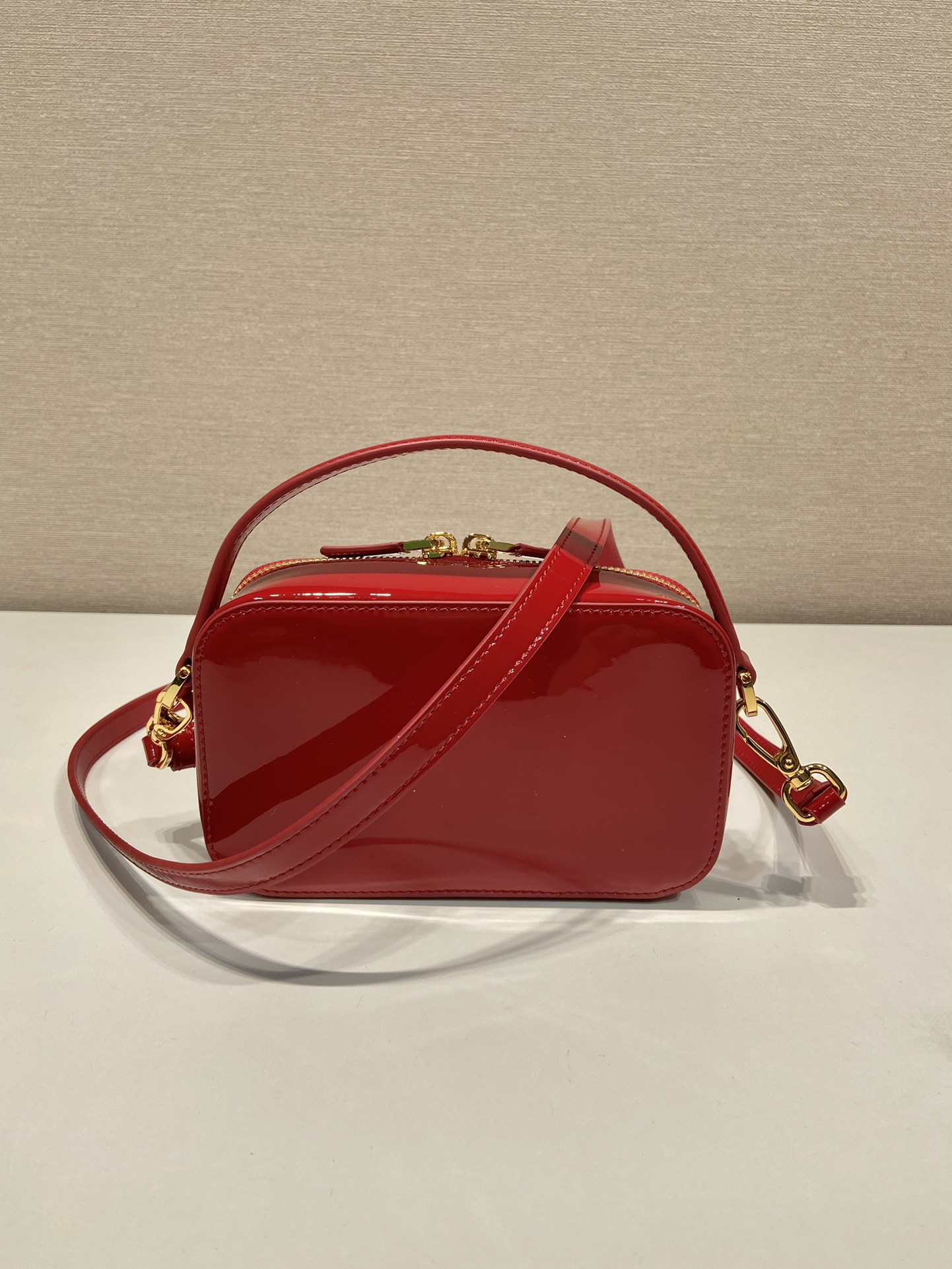 Pra*a patent 1bh206 bag-17.5*10.5*4.5cm