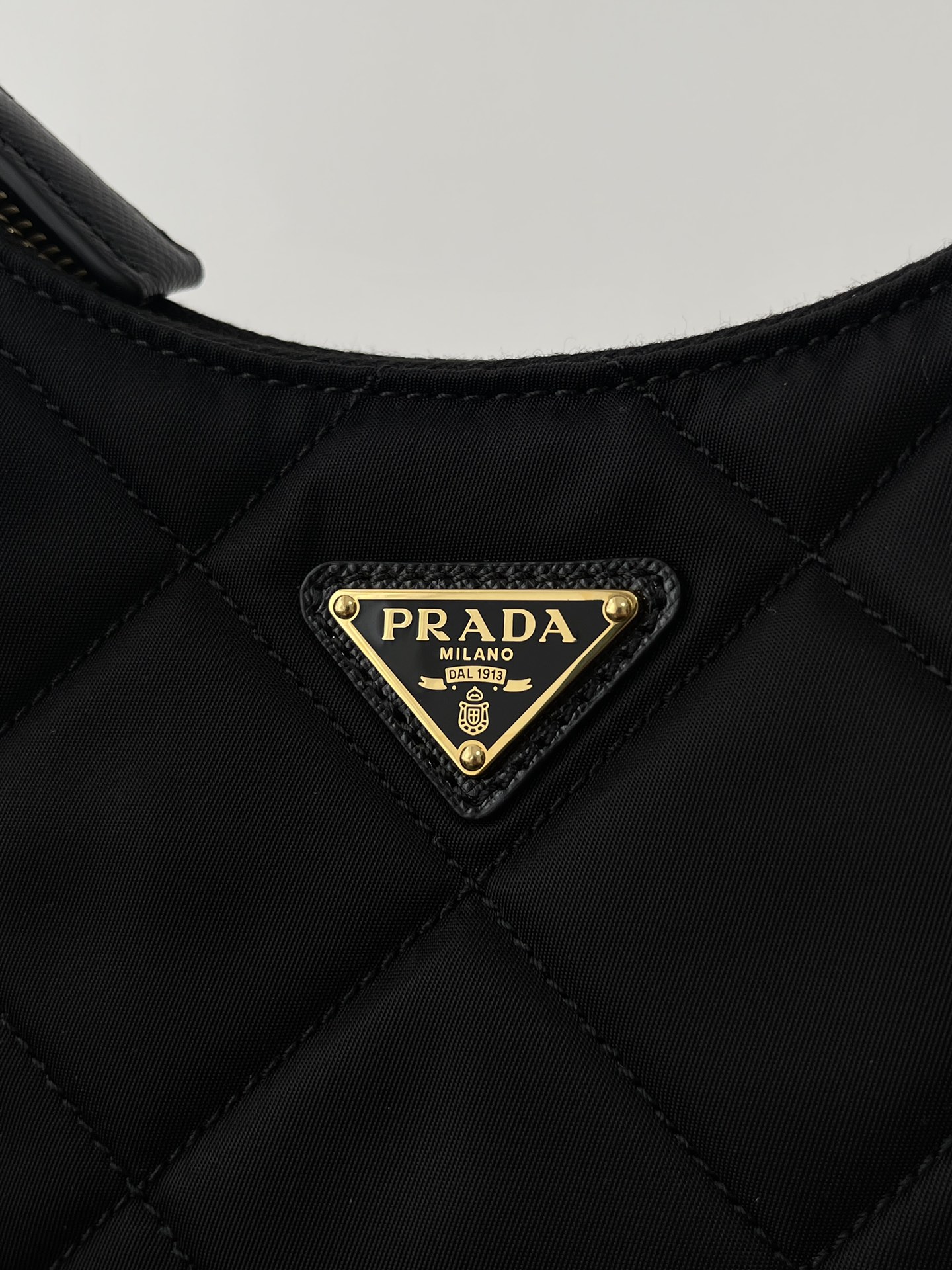 Pra*a nylon 1bc204b hobo bag-23*17*6.5cm