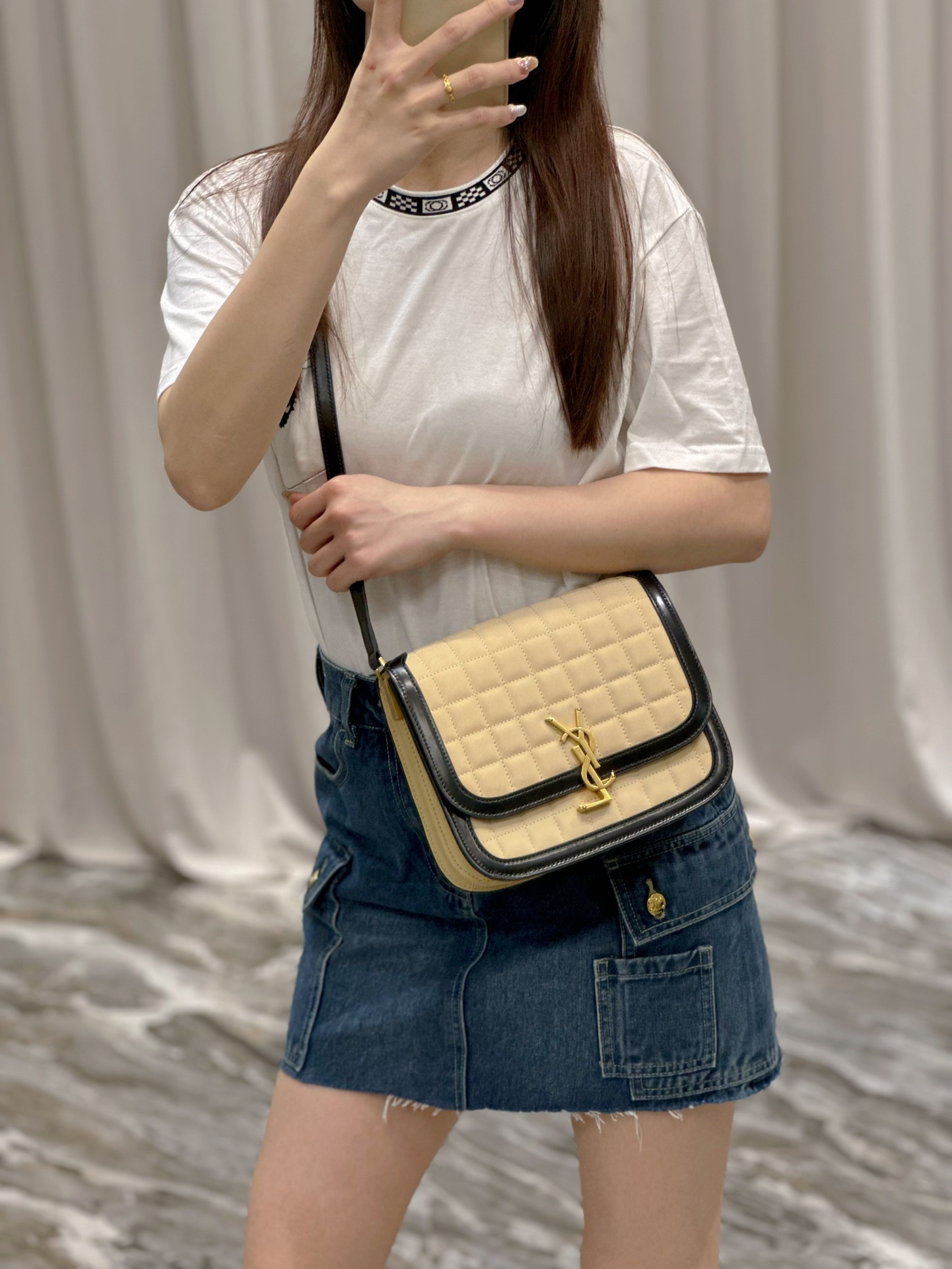 YSL Solferino Box Bag-19×13×5CM