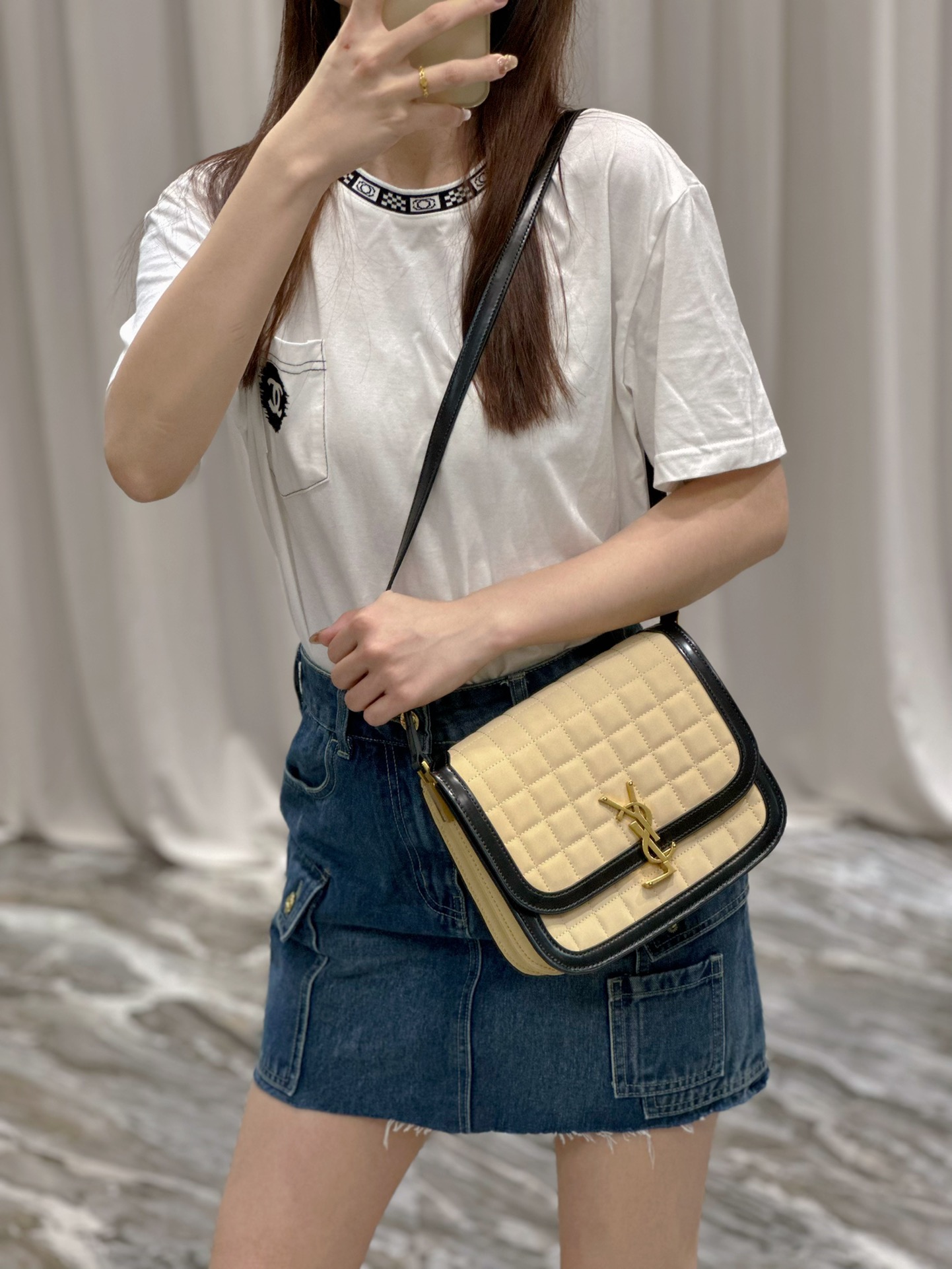 YSL Solferino Box Bag-19×13×5CM