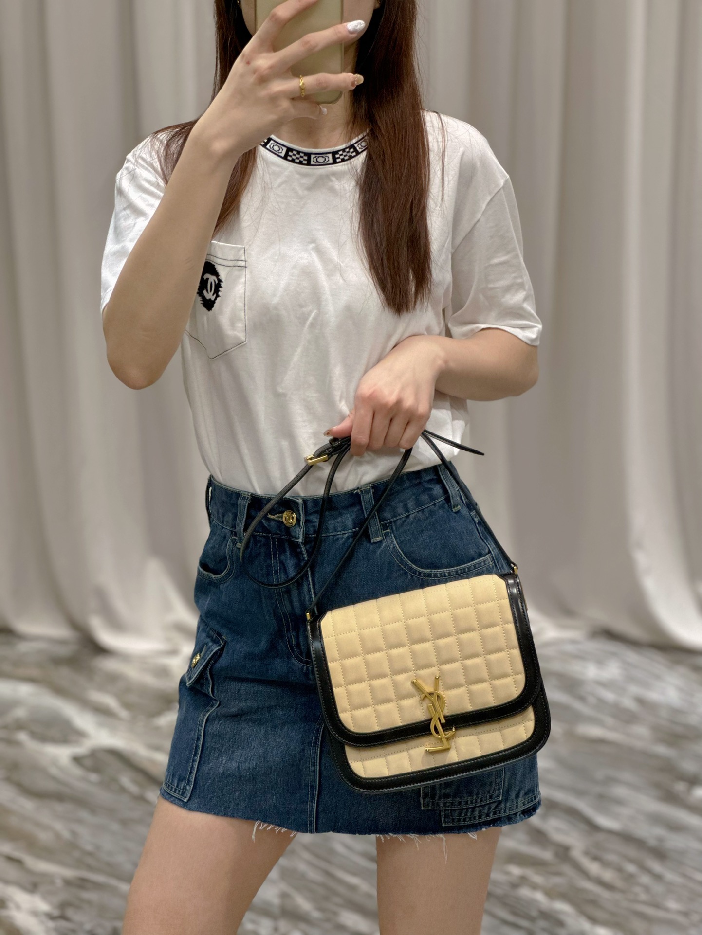 YSL Solferino Box Bag-19×13×5CM