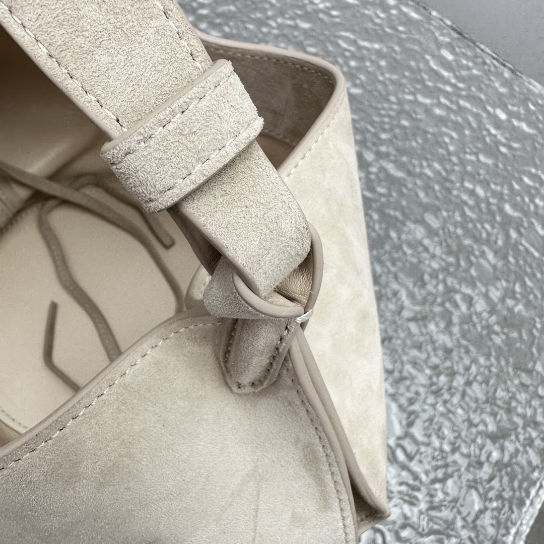 Khaki Lotus Mini Matte Handbag-16*16*15CM