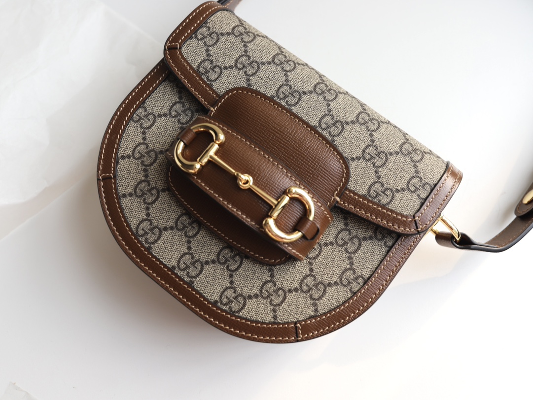 G*u*i 1955 horsebit saddle bag-18*6*6.5cm