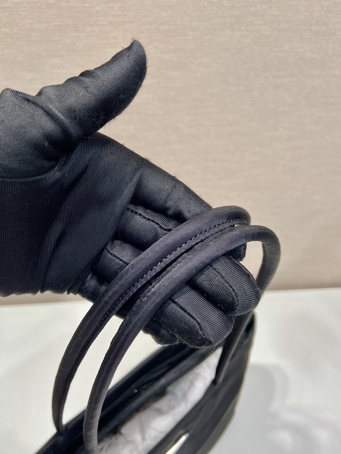 Pra*a nylon b6245tote bag-30*27*9cm