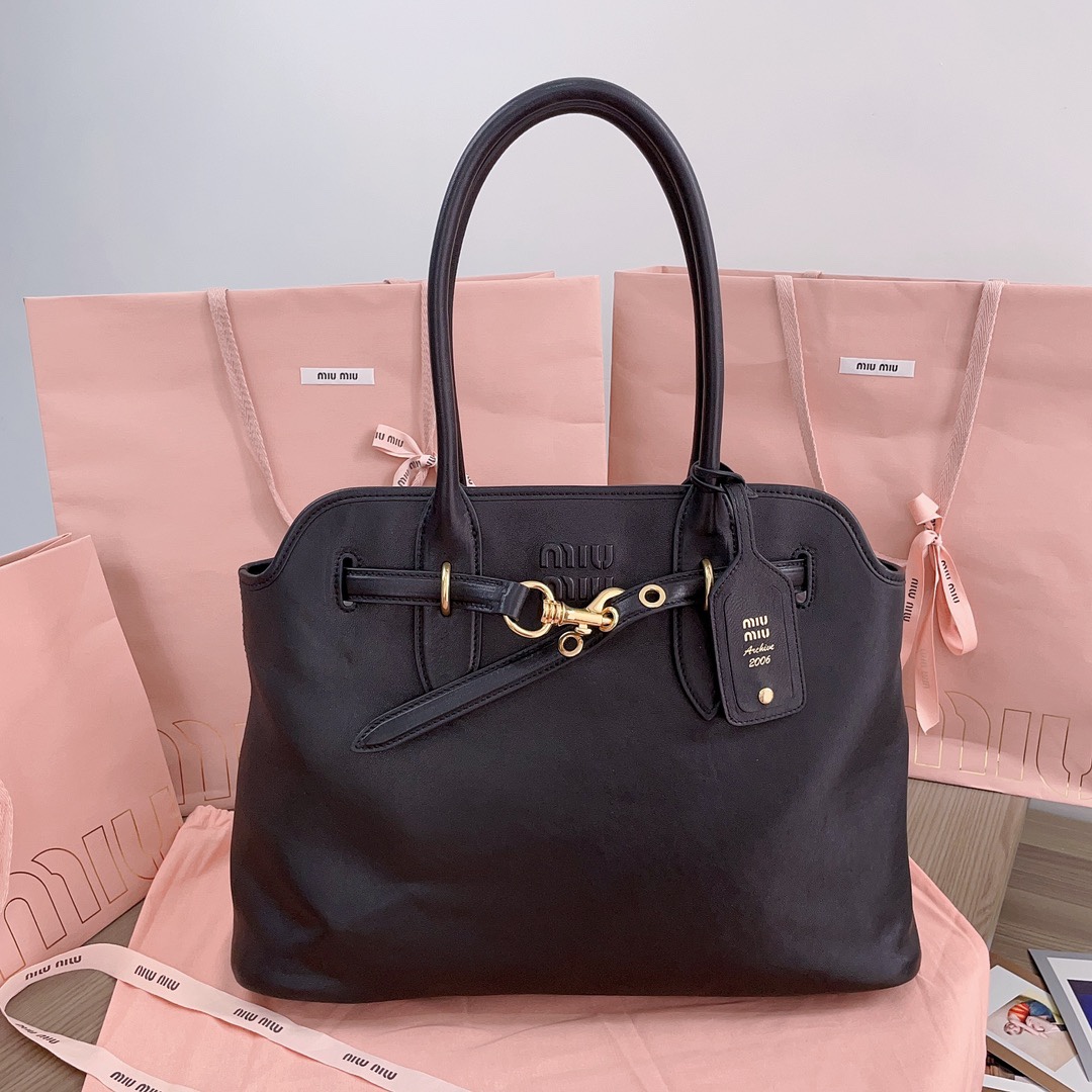MiuMiu Aventure Nappa Tote-31X40X13CM