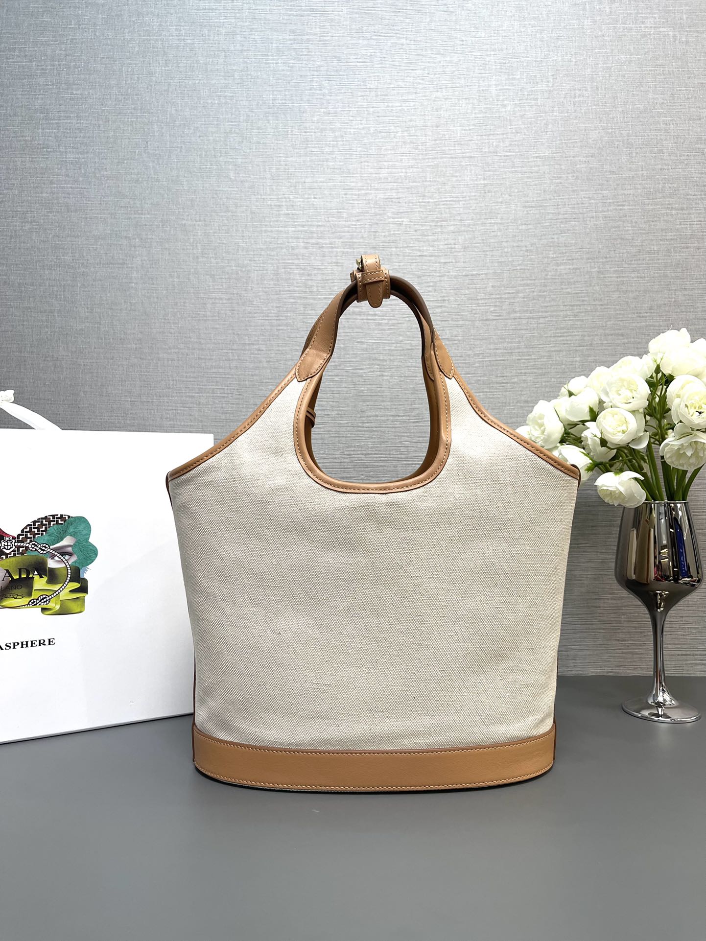 Pra*a 1bg472 tote bag-28X22.5X12.5cm