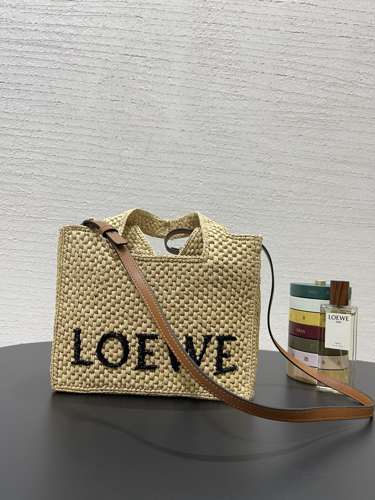 Loewe Raffia Font Tote Bag-24✕11✕19.5CM