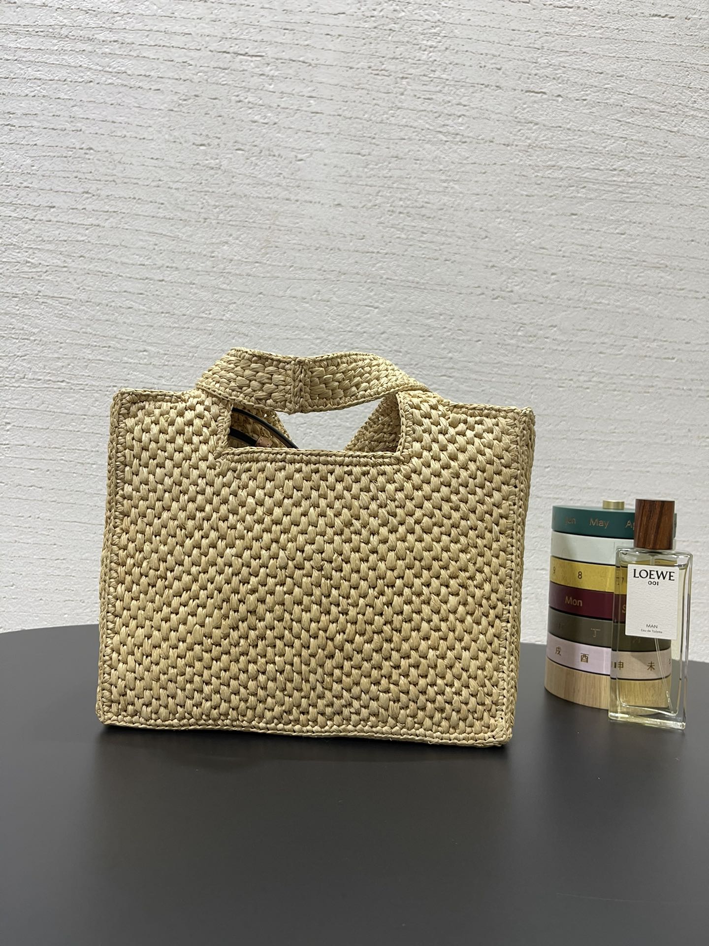 Loewe Raffia Font Tote Bag-24✕11✕19.5CM