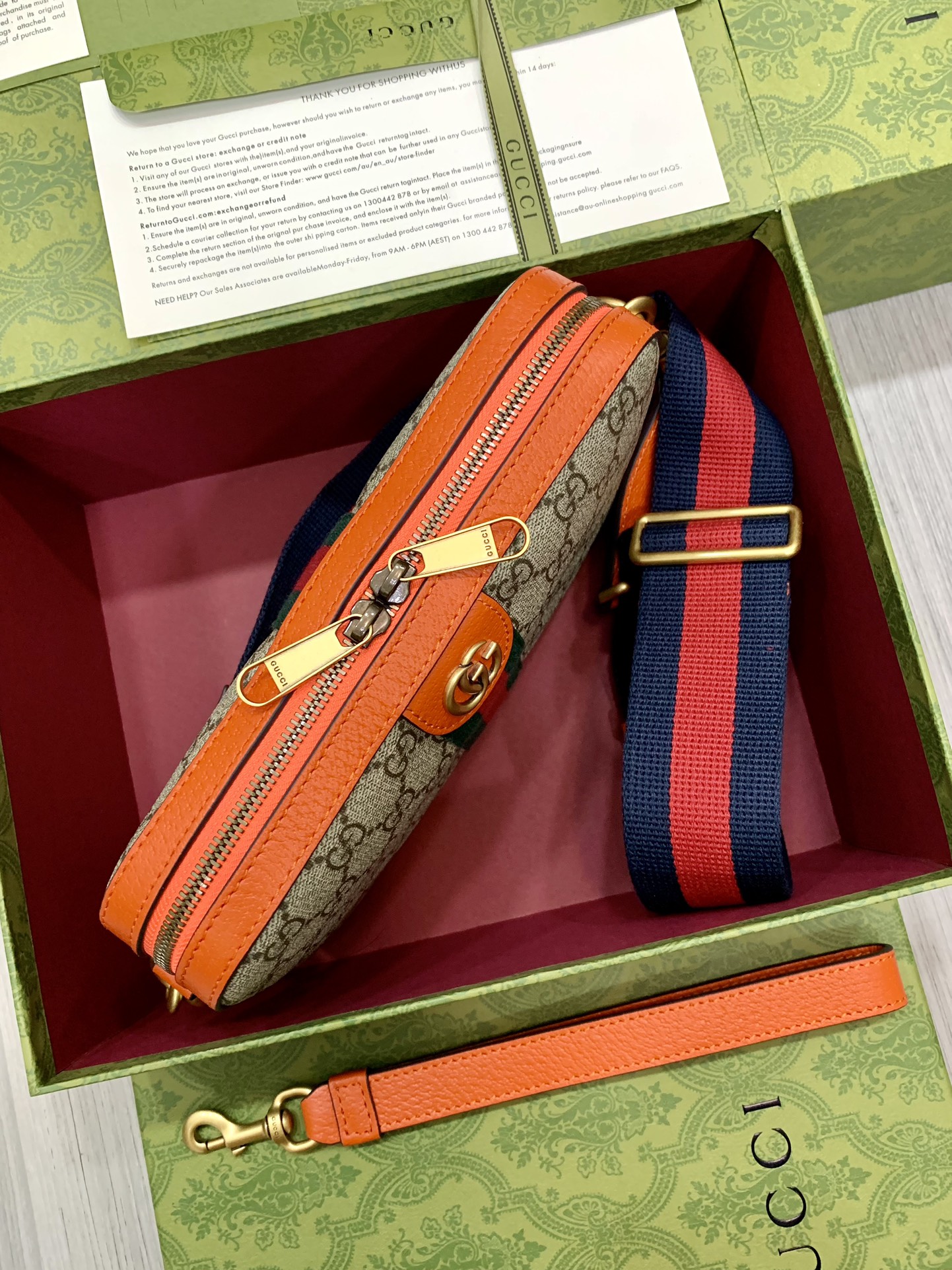 G*u*i ophidia bag-23.5x 16 x 4.5cm