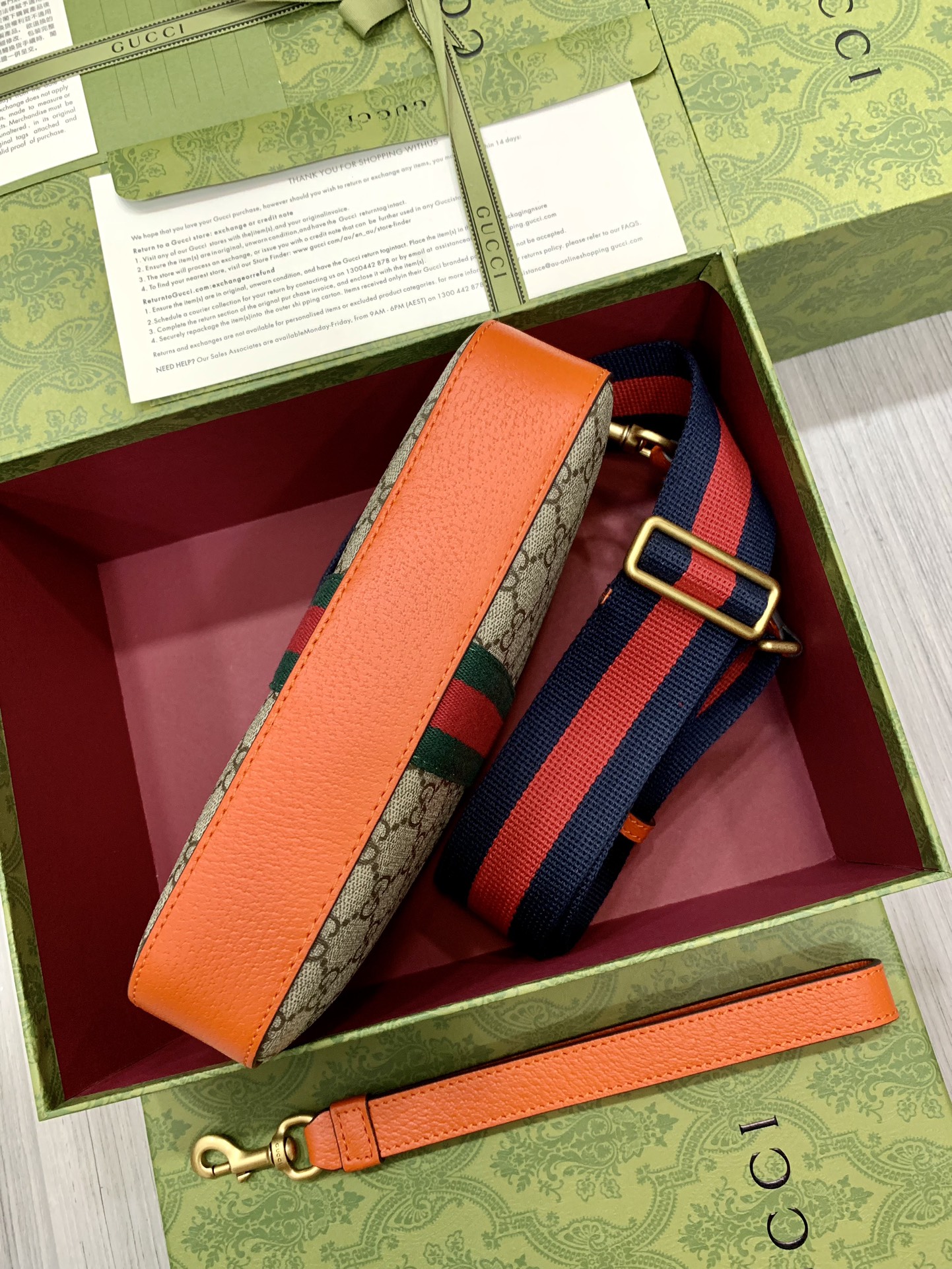 G*u*i ophidia bag-23.5x 16 x 4.5cm