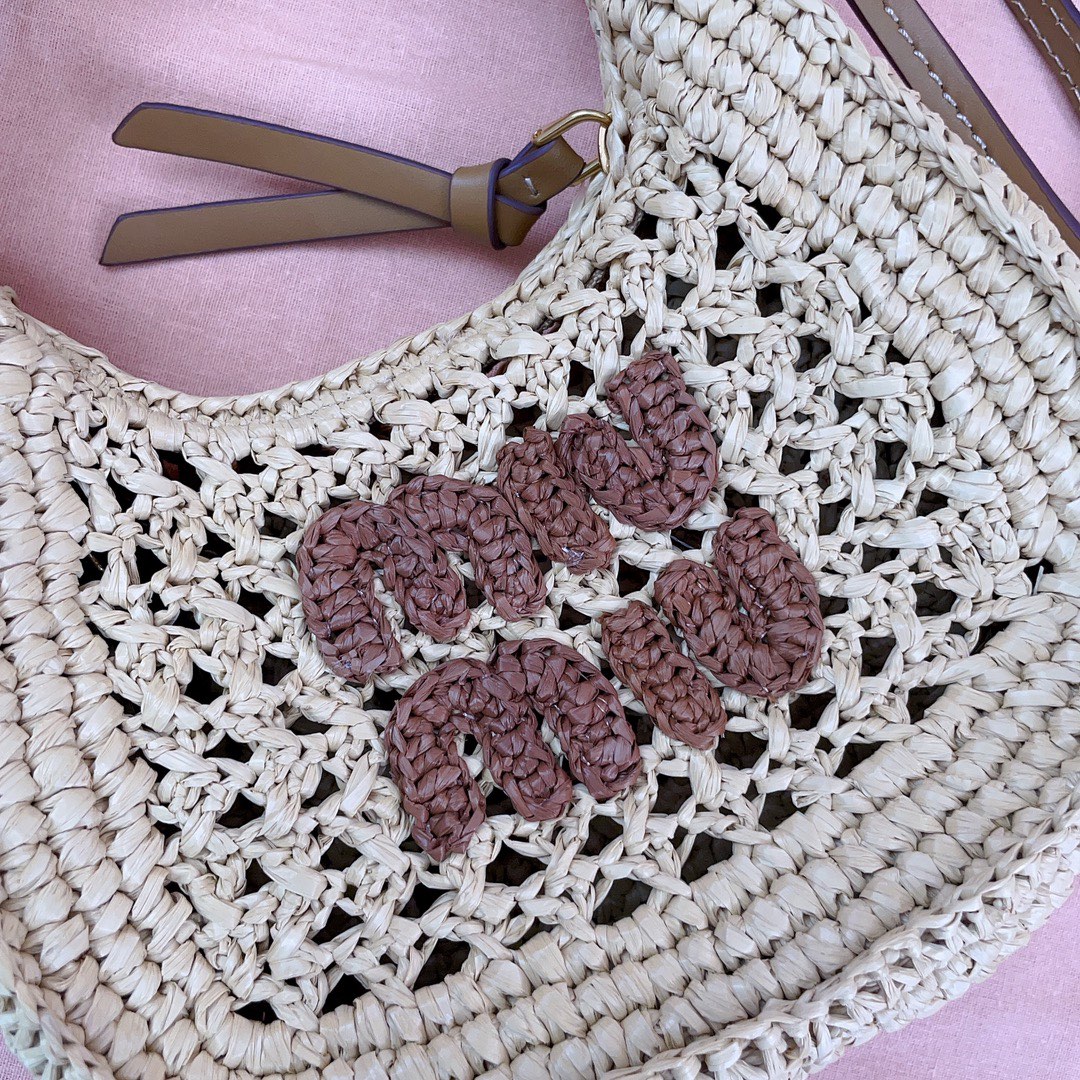 MiuMiu Wander Crochet-Knit Shoulder Bag-20X 17 X6CM