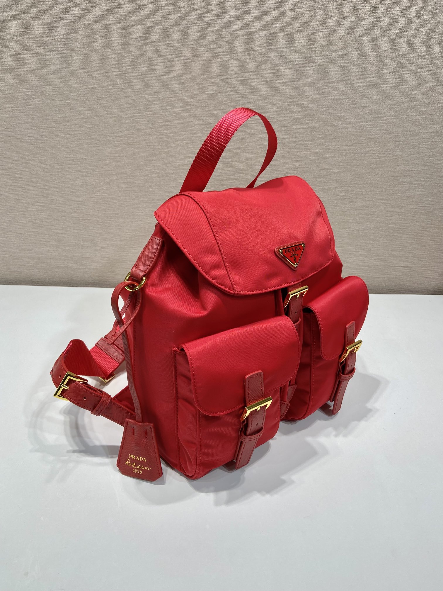 Pra*a re-nylon 1bz677 backpack-12*23.5*28cm