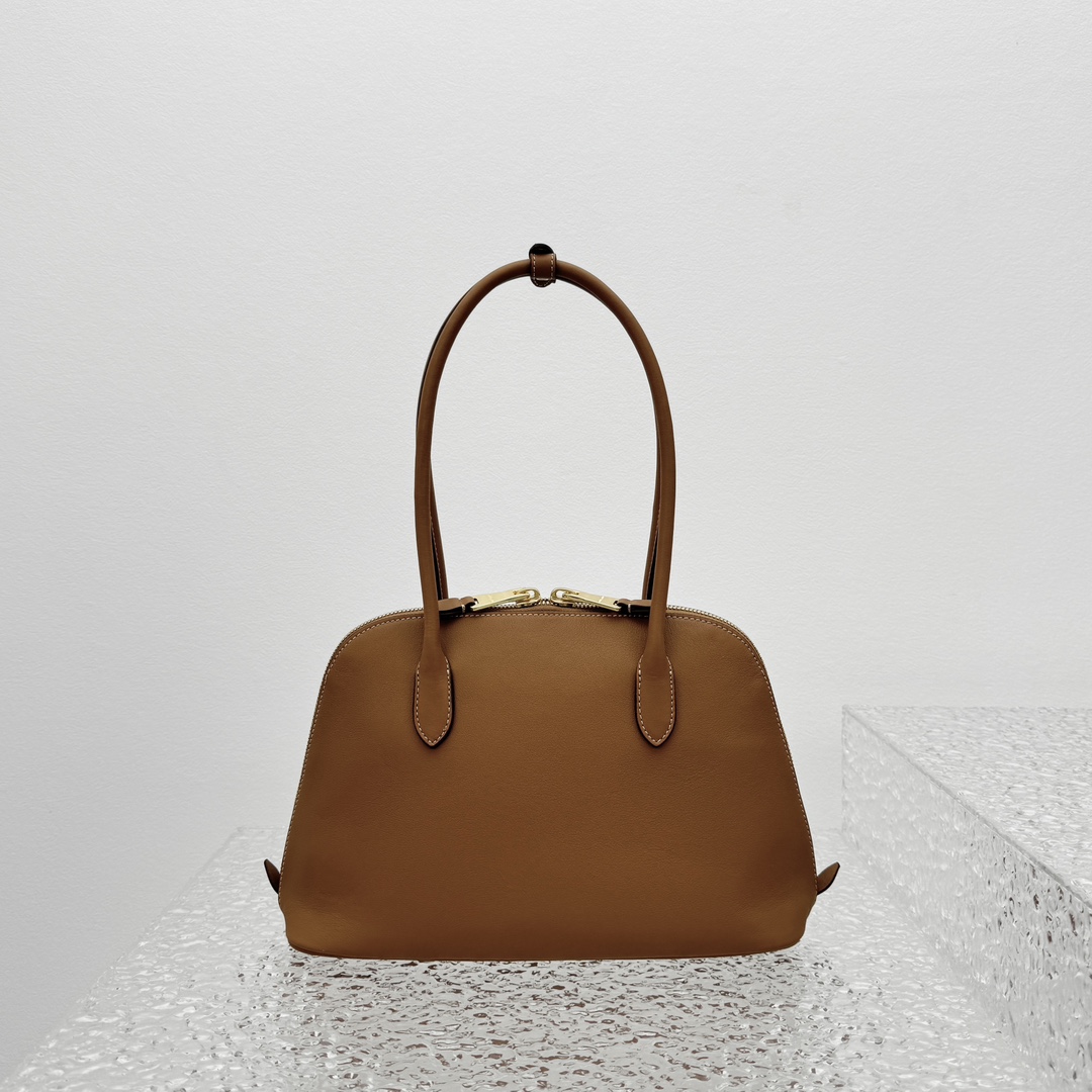 MiuMiu Casual Style Plain Leather Elegant Style Bridal Logo-33*13*21CM