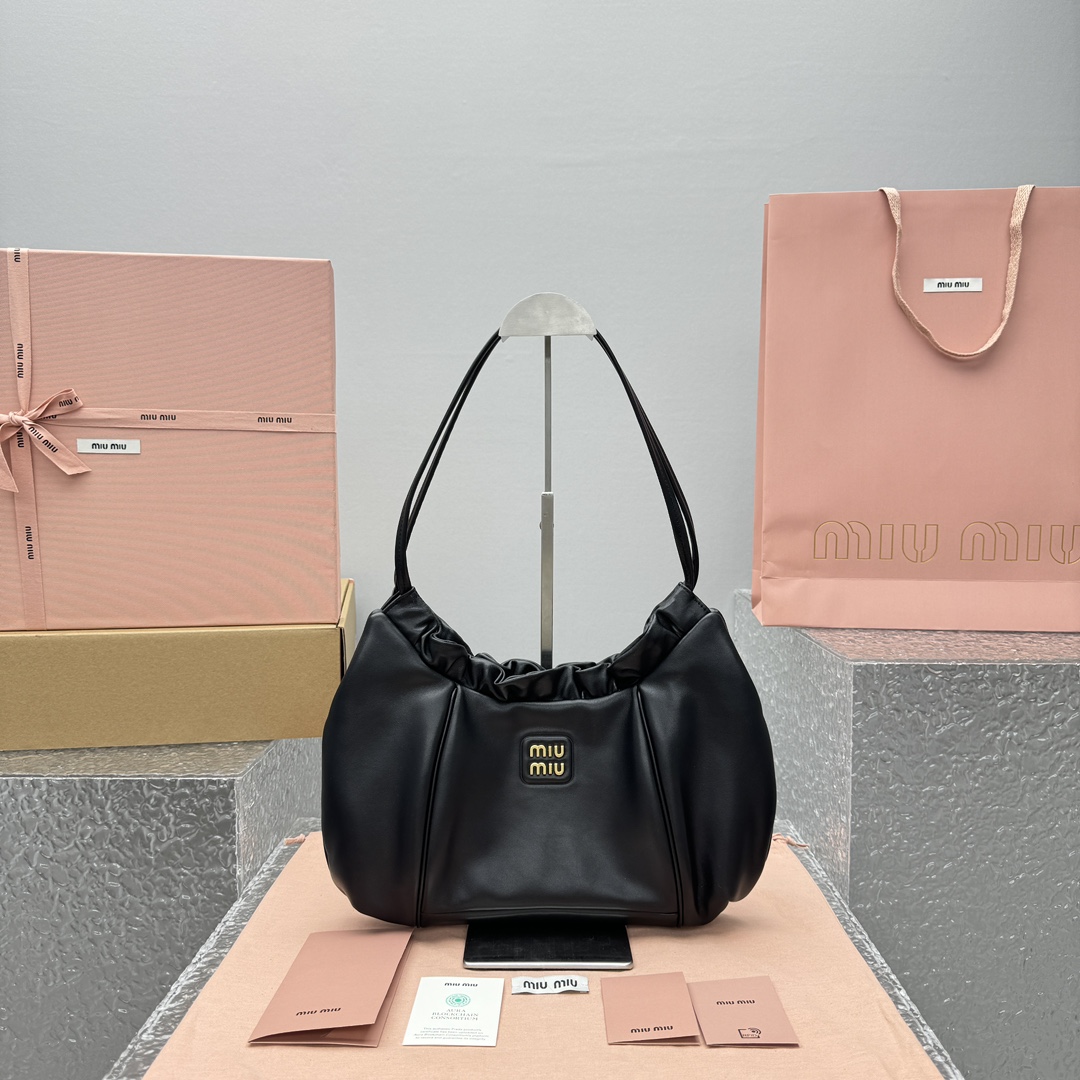 MiuMiu Wrinkle Dumpling Bag-38*19*7CM