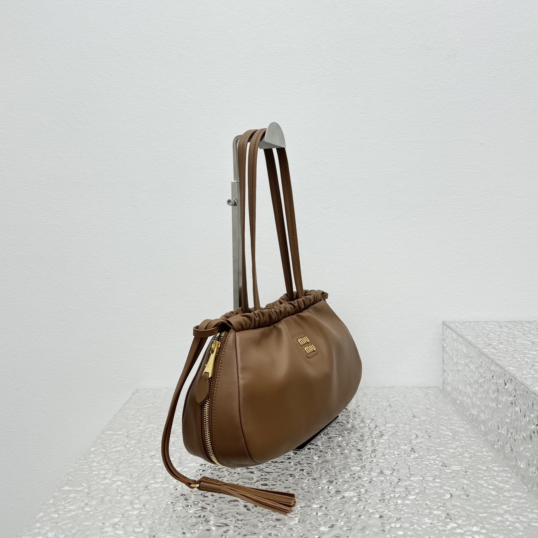 MiuMiu Leather Hobo Bag-35*18*9CM