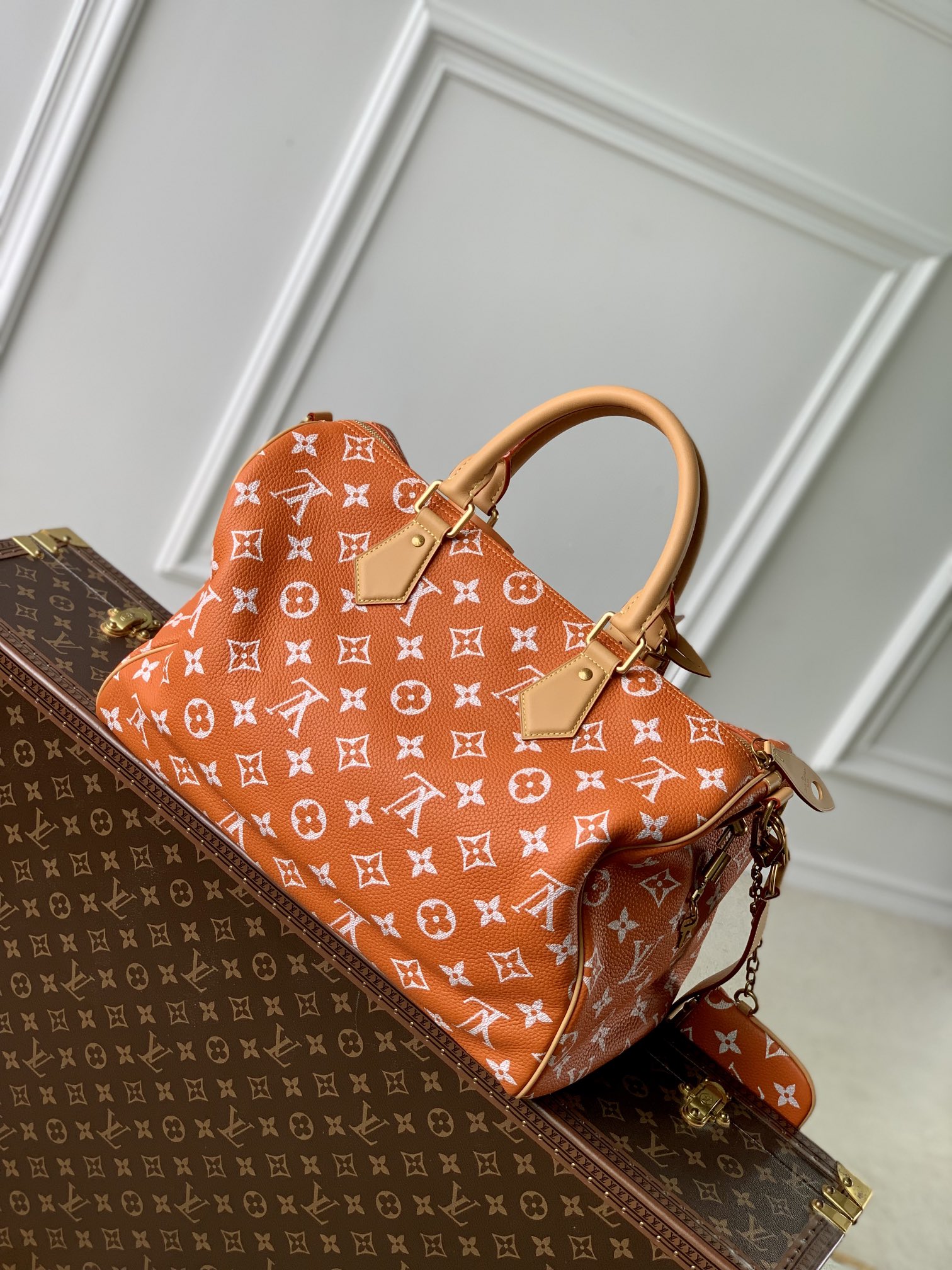 l**is V*t*n speedy p9 bandoulière 40 monogram leather -40 x 26 x 23cm