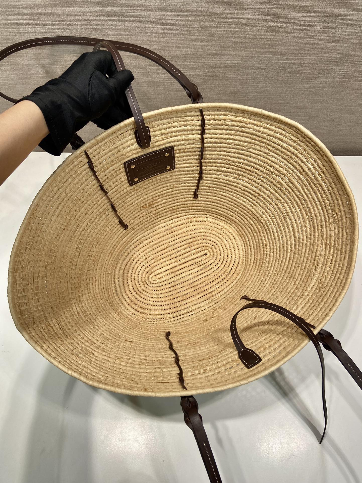 Pra*a 1bg312 basket bag-24*24*17cm