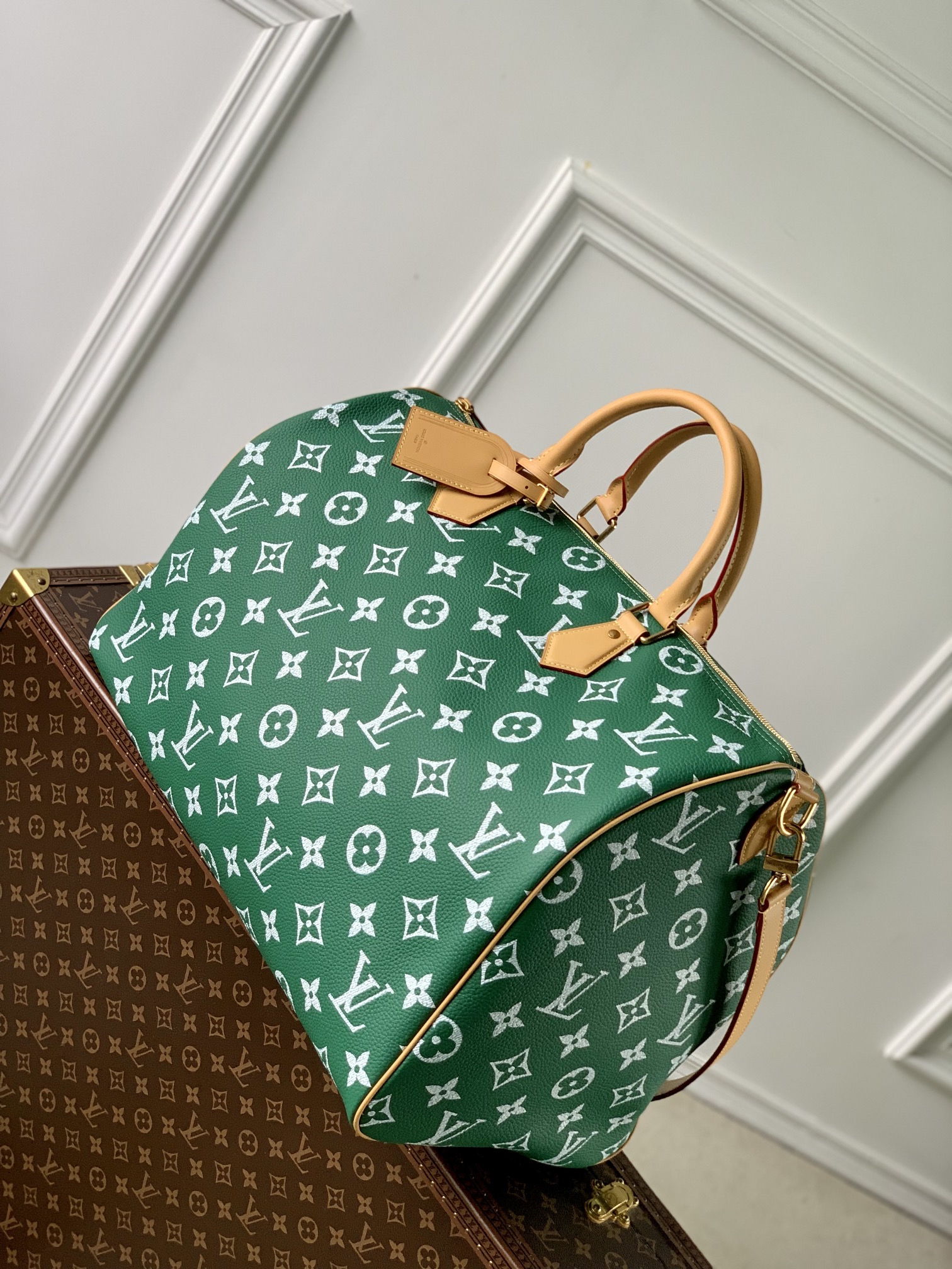 l**is V*t*n speedy p9 bandoulière 50 monogram leather -50x32x29cm