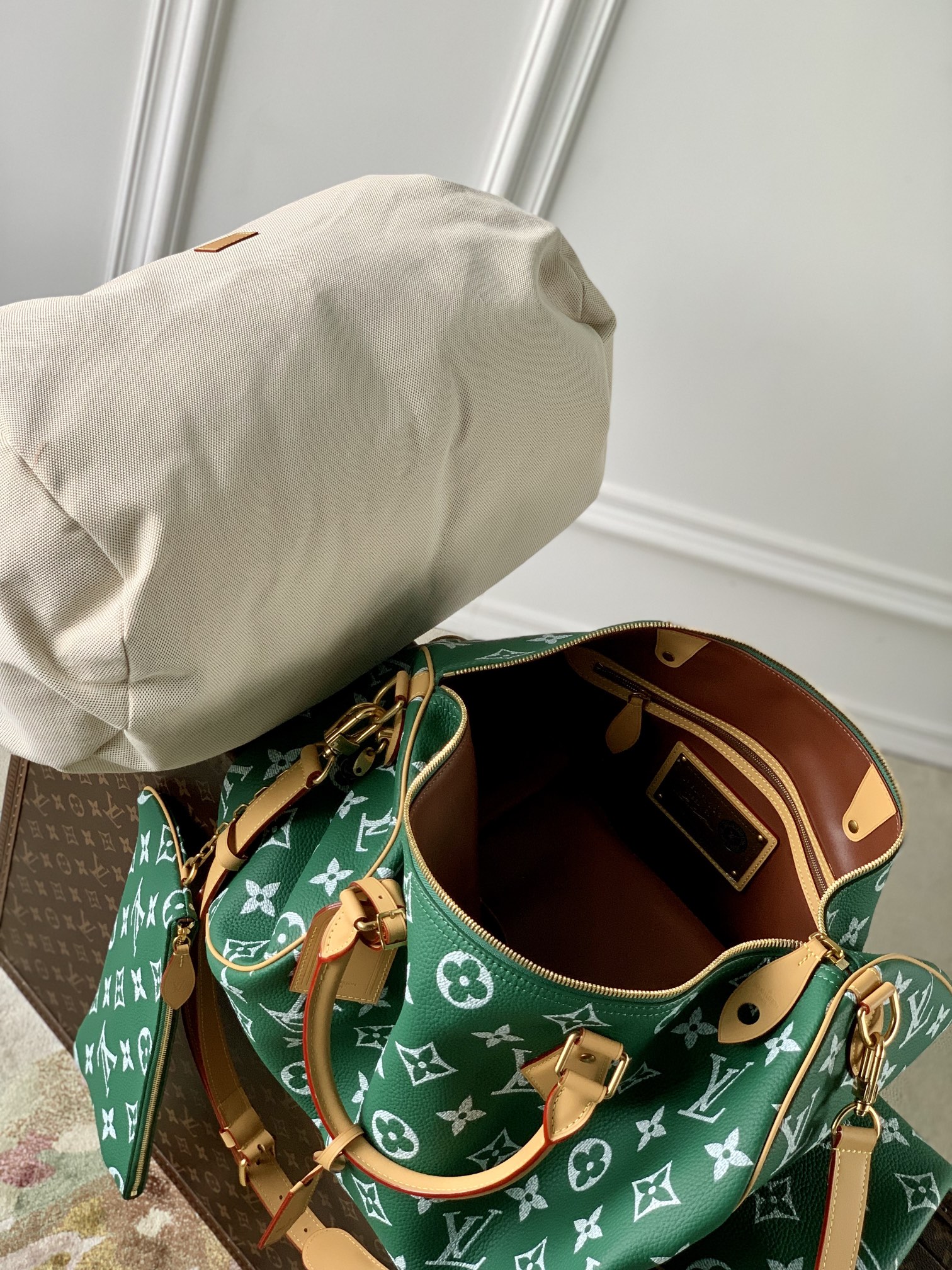 l**is V*t*n speedy p9 bandoulière 50 monogram leather -50x32x29cm