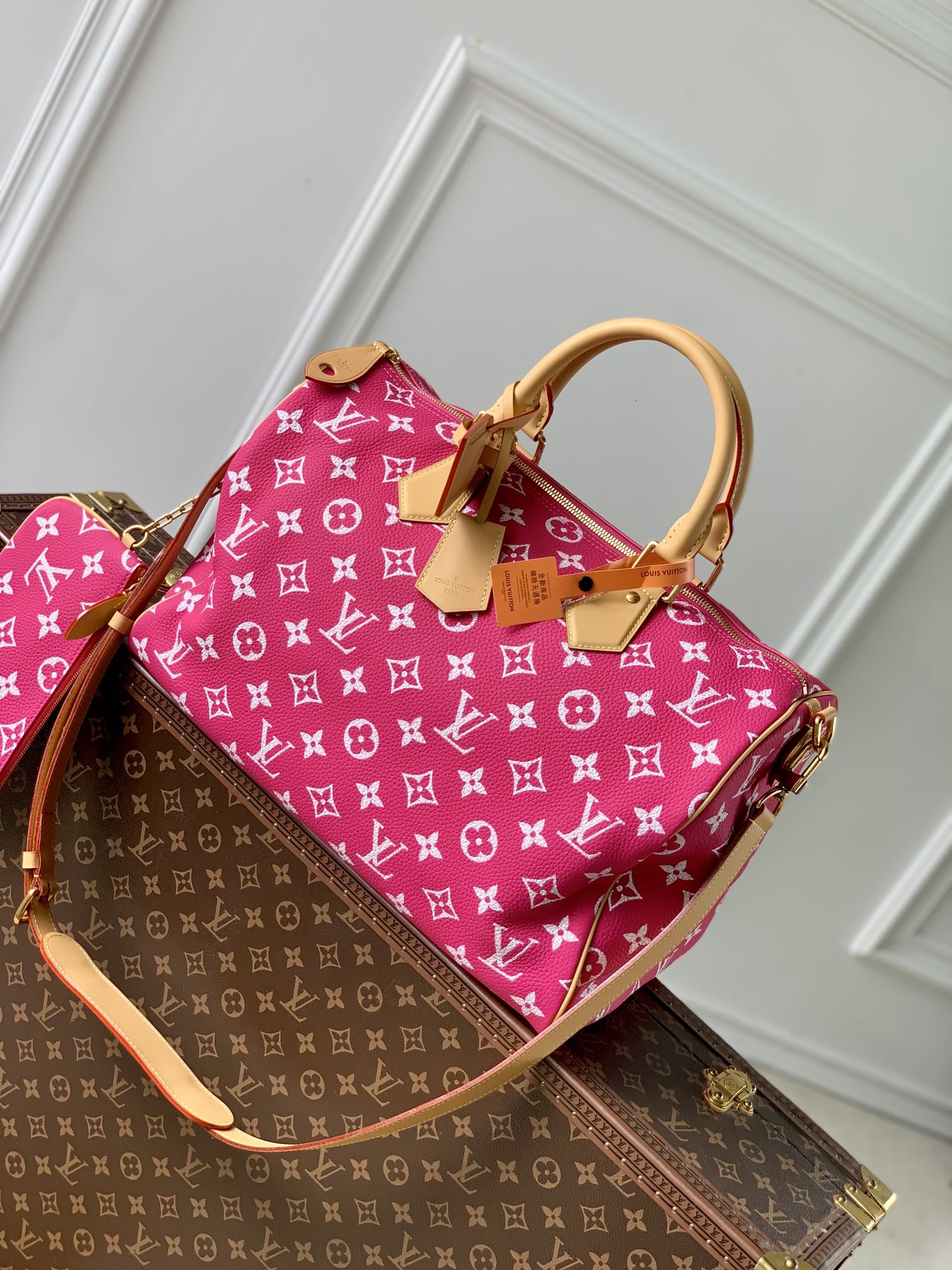 l**is V*t*n speedy p9 bandoulière 40 monogram leather -40 x 26 x 23cm