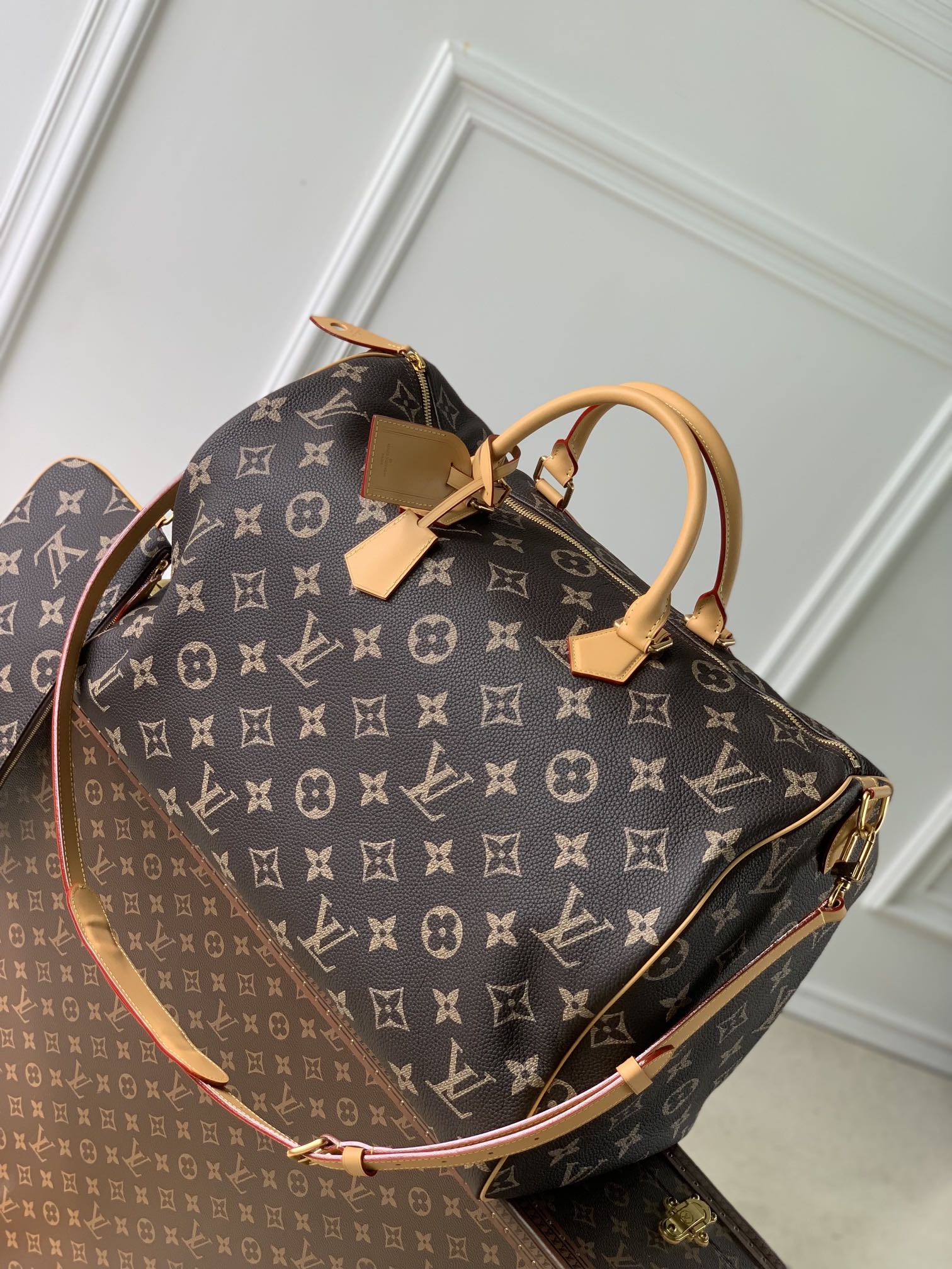 l**is V*t*n speedy p9 bandoulière 50 monogram leather -50x32x29cm