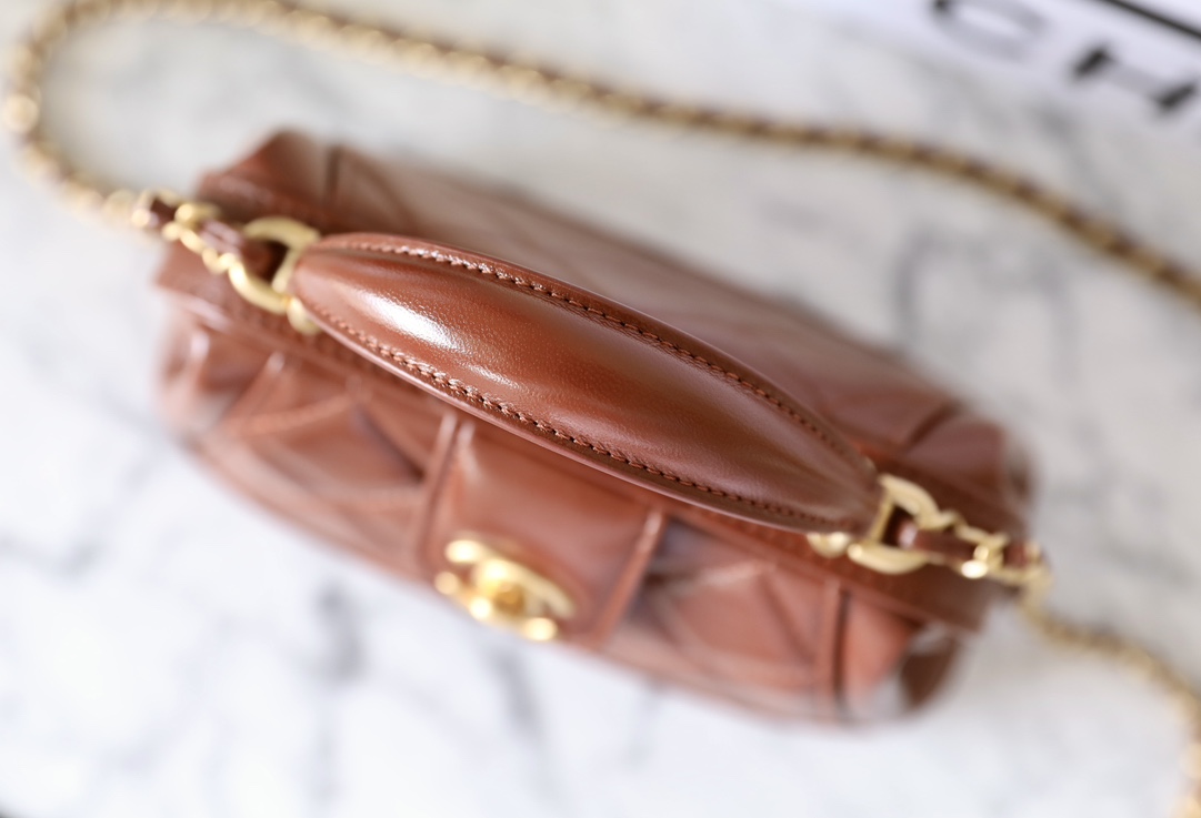 Ch@nel Bag With Top Handle-12*18*7CM