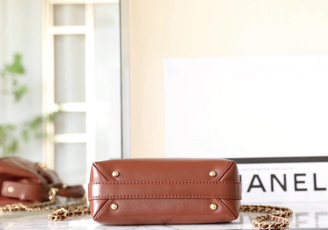 Ch@nel Bag With Top Handle-12*18*7CM