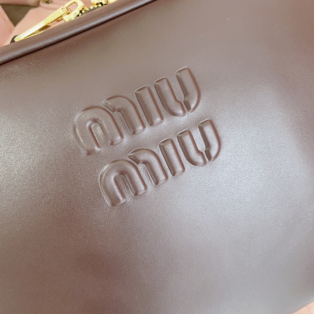 MiuMiu Leather Top Handbag-34X23X12CM