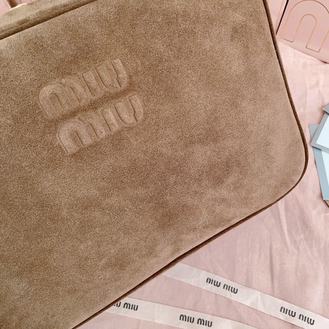 MiuMiu Leather Top Handbag-34X23X12CM