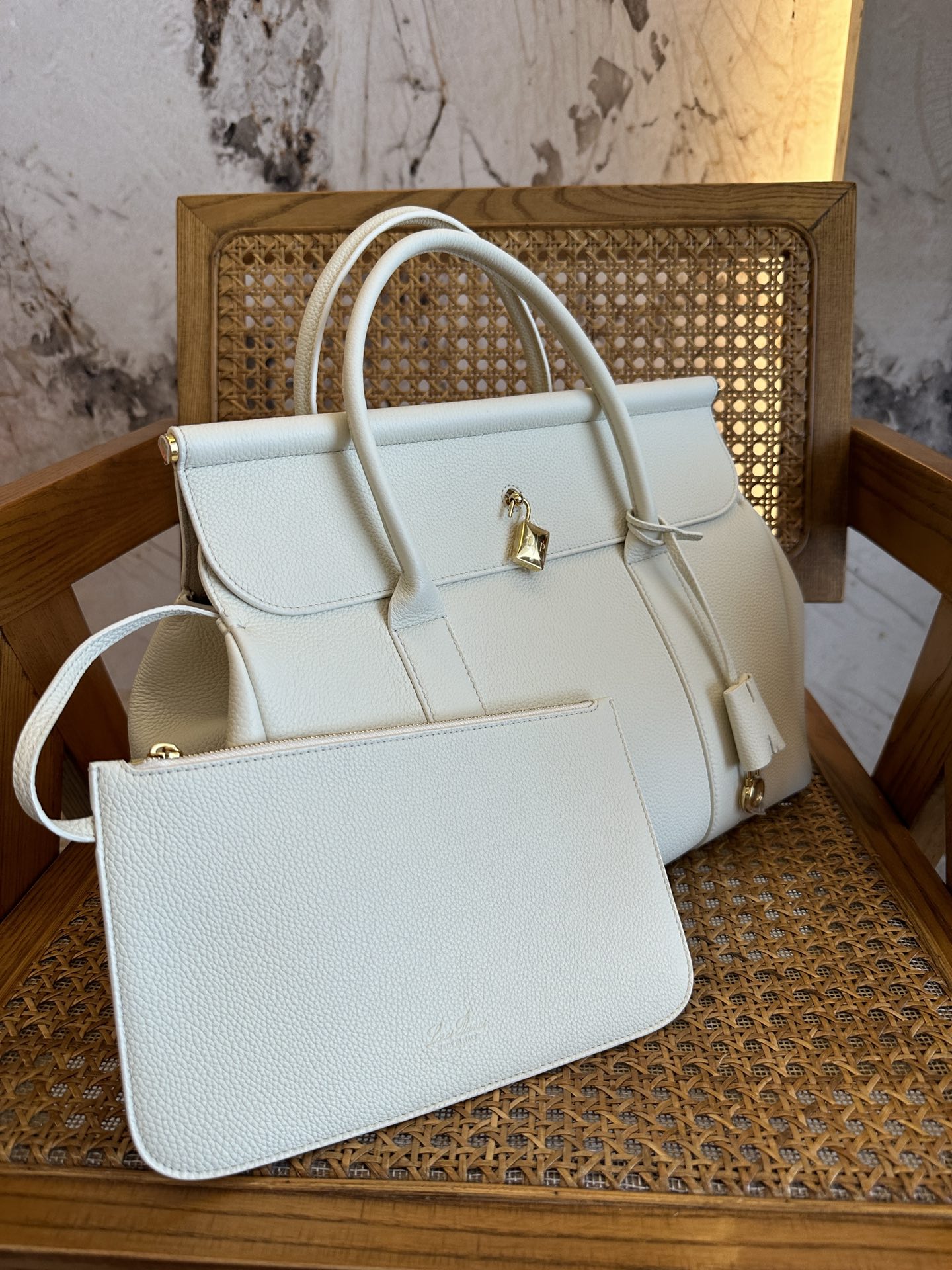 Loro Piana Loom Bag L32-33 x 23 x 18CM