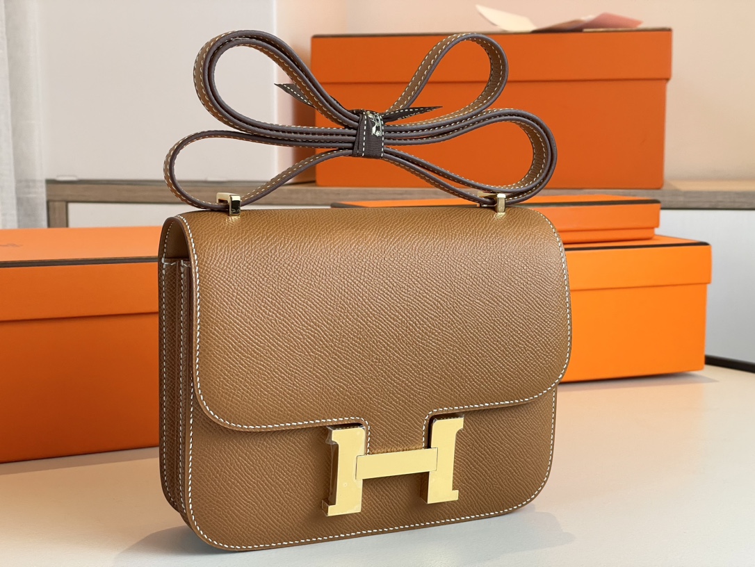 H**mes constance epsom leather-19cm