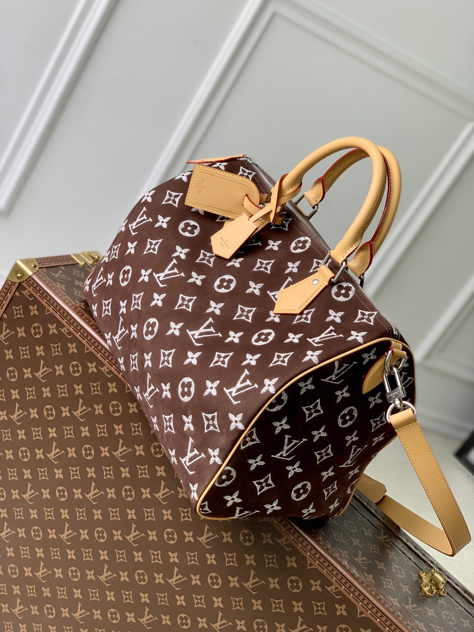 l**is V*t*n speedy p9 bandoulière 40 monogram leather -40 x 26 x 23cm