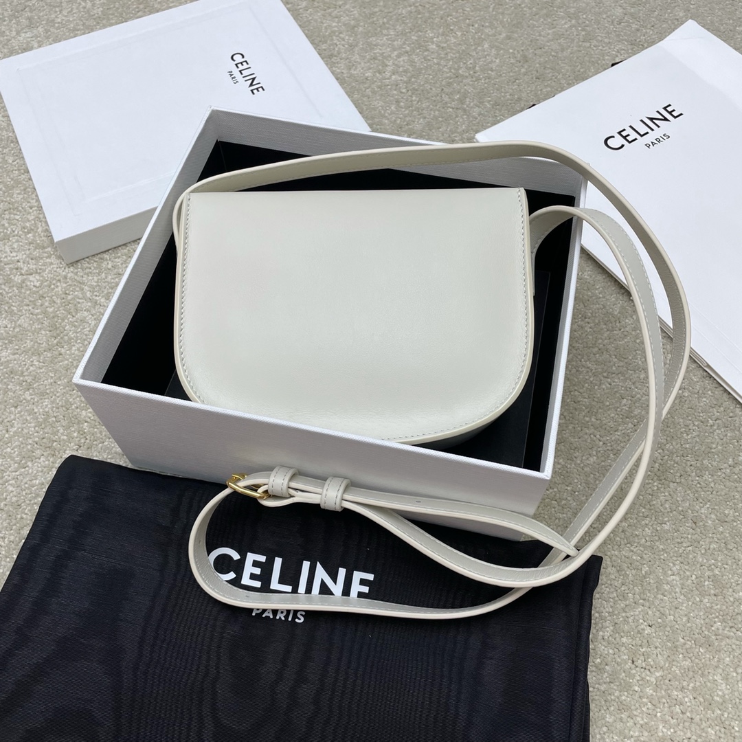 Ce**e folco cuir triomphe bag-18.5*15*7cm