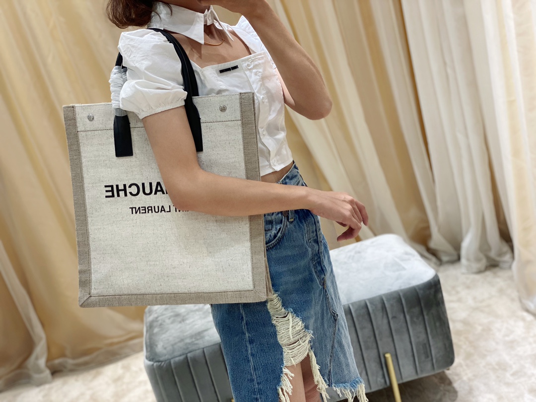 YSL Rive Gauche Tote Bag-37.5*38*17CM