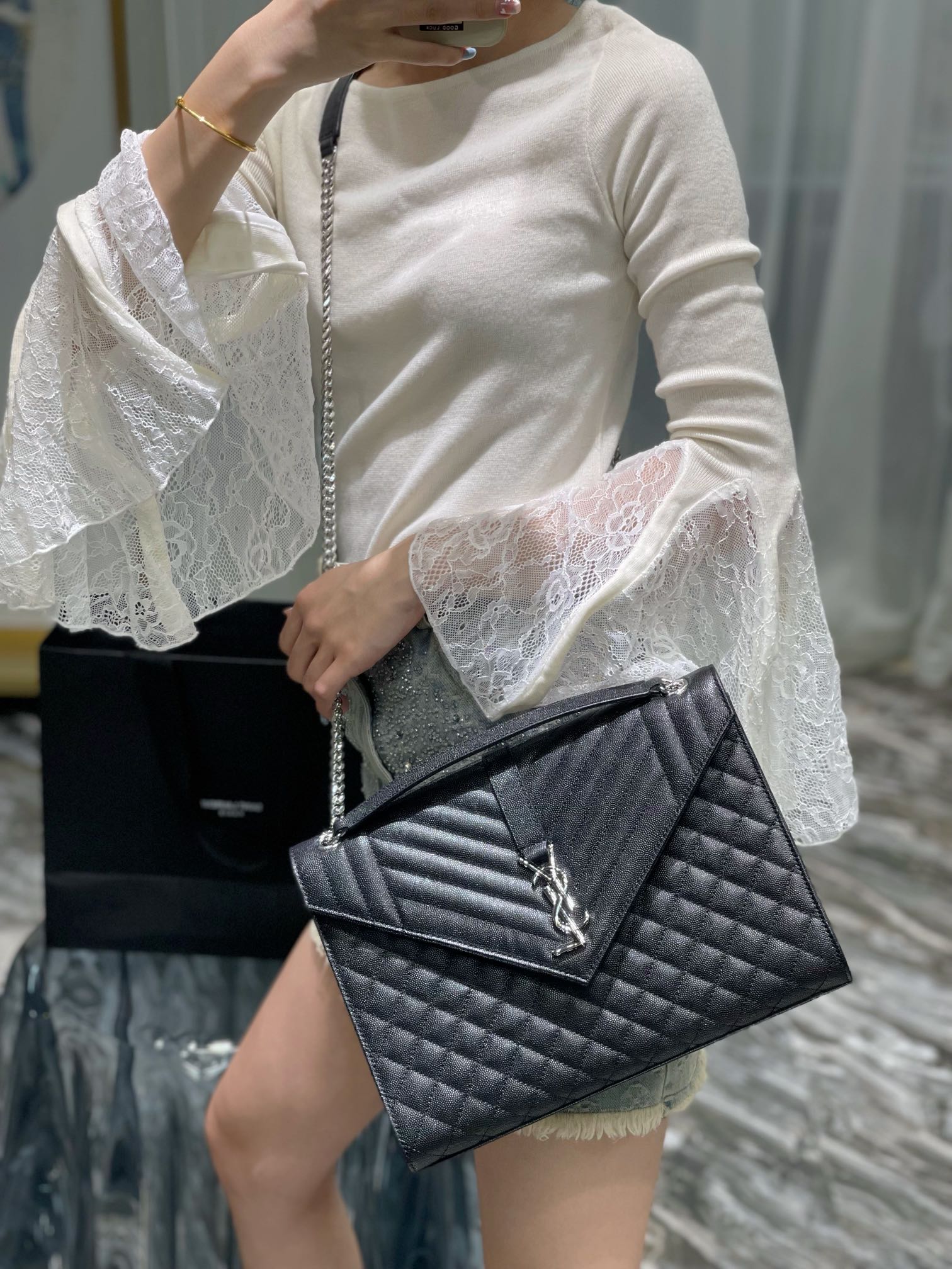 YSL Envelope Bag