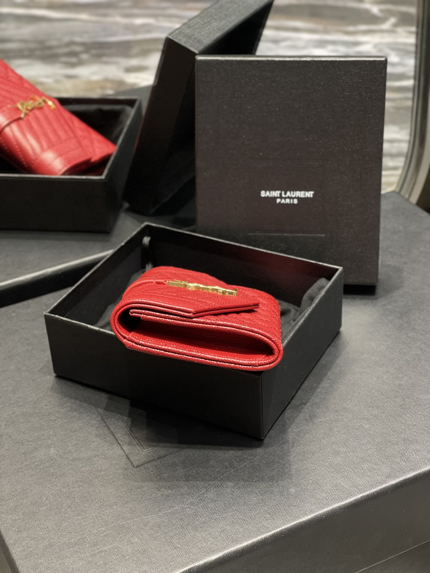 YSL Wallet-A026K -13.5*9.5*3CM