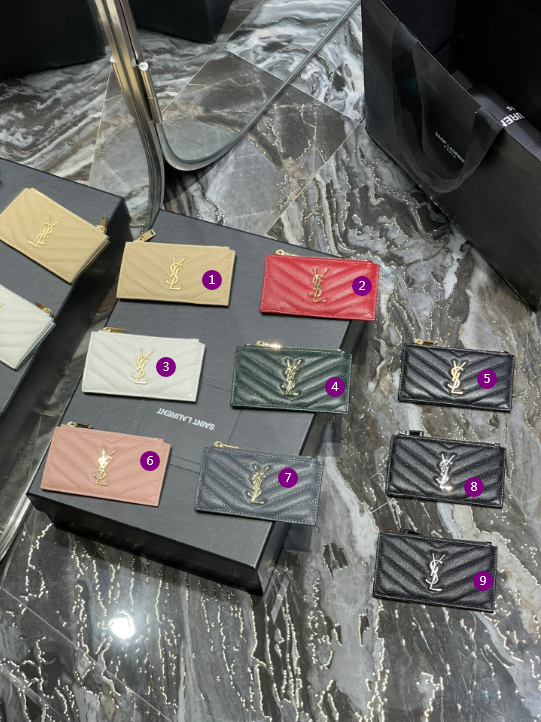 YSL Fragmets Wallet-13x8x2CM