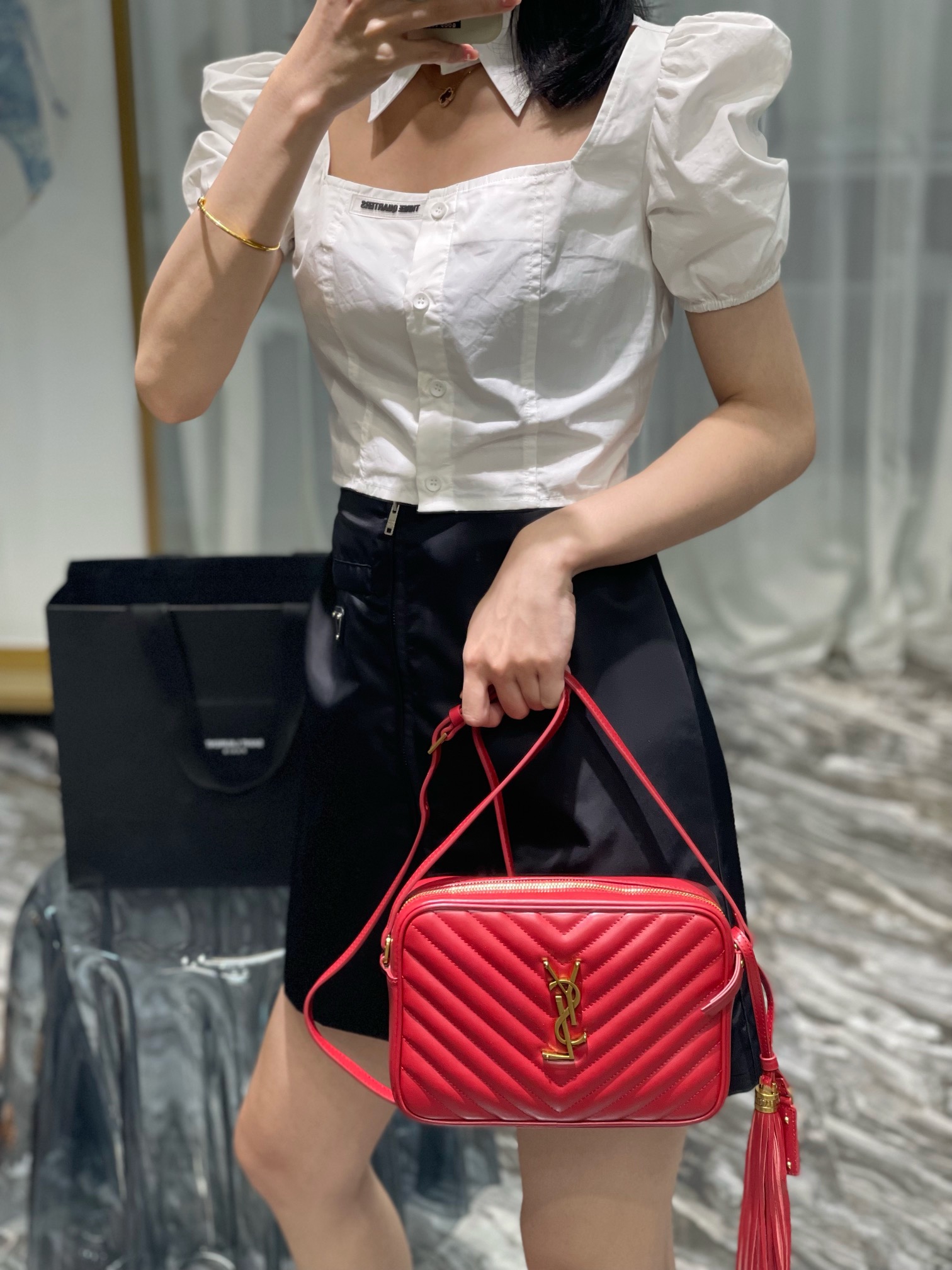 YSL Lou Camera Bag-‎23*16*6CM